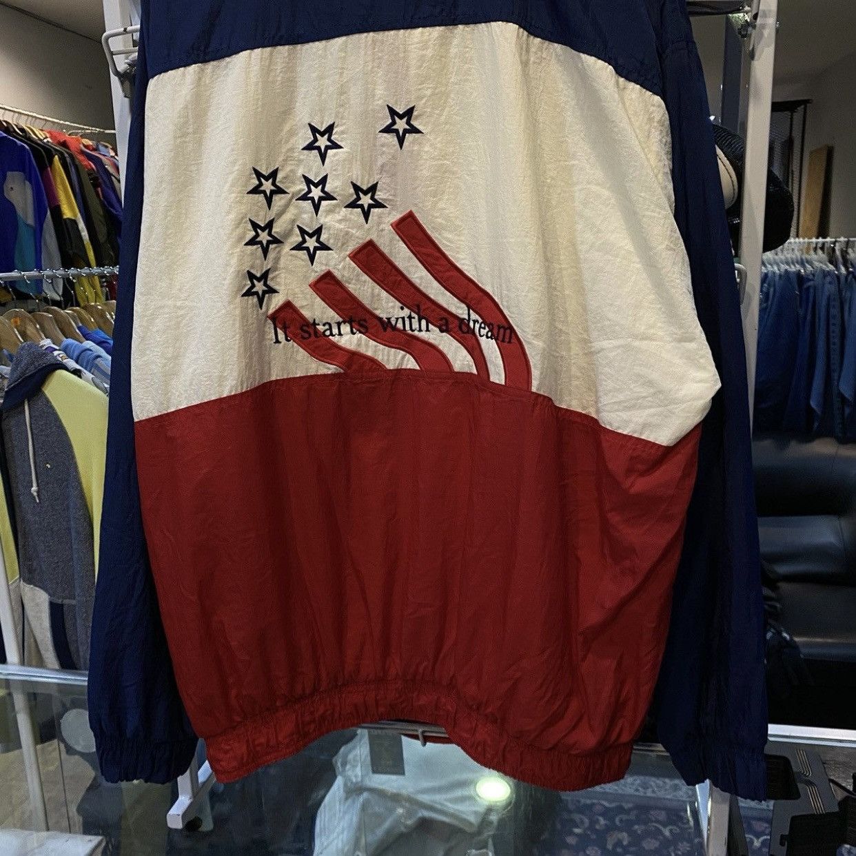 Starter × USA Olympics × Vintage VTG Atlanta 1996 Olympics Windbreaker STARTER Jacket Size US XL / EU 56 / 4 - 5 Thumbnail