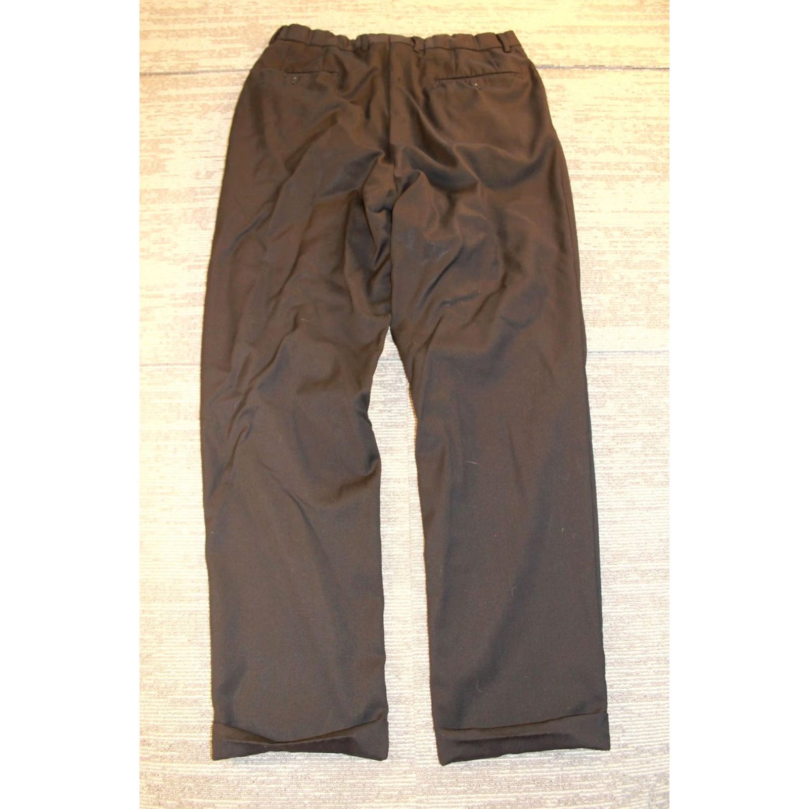 Z Zegna Zegna Pants Mens 37x33 Black Dress Formal Business Pleated Straight Leg Size US 36 / EU 52 - 8 Thumbnail
