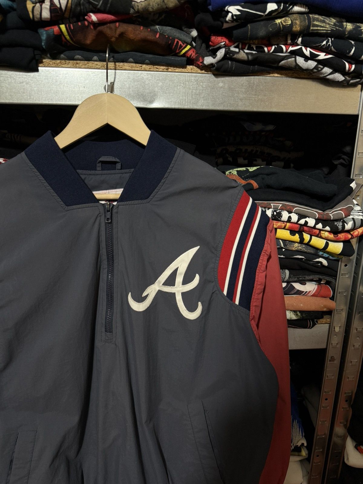 Vintage Vintage 90’s Majestic Atlanta Braves Baseball Light Jacket Size US XL / EU 56 / 4 - 3 Thumbnail