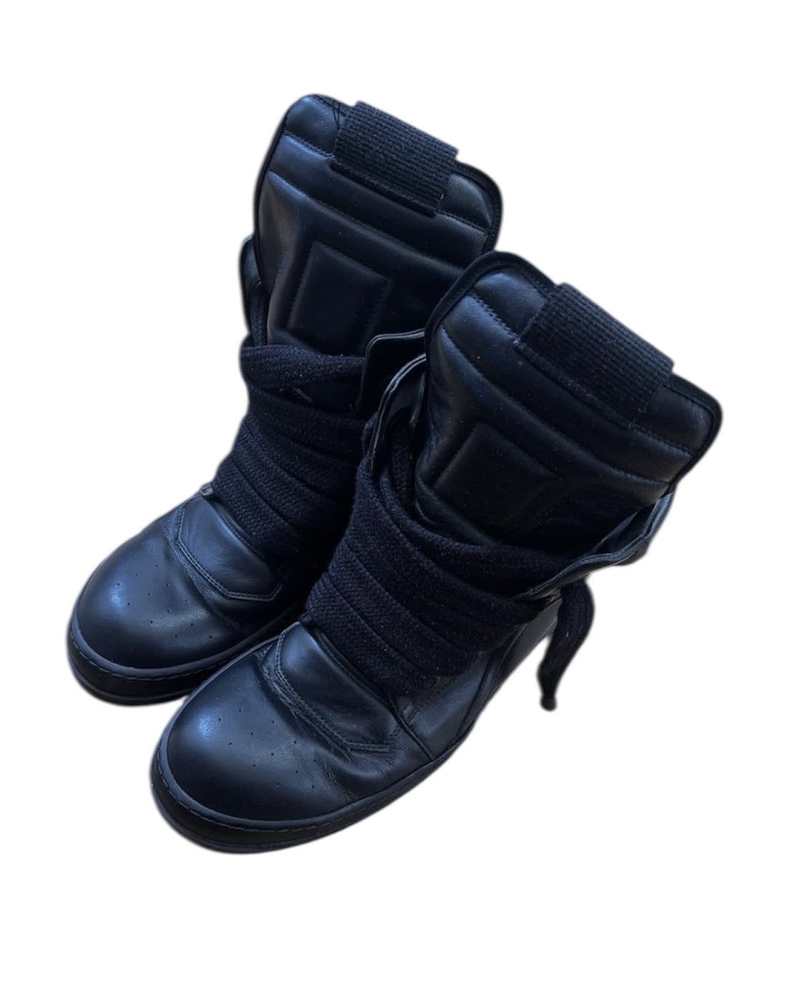 Rick Owens Rick Owens Jumbo lace Geobaskets black Size US 10 / EU 43 - 1 Thumbnail