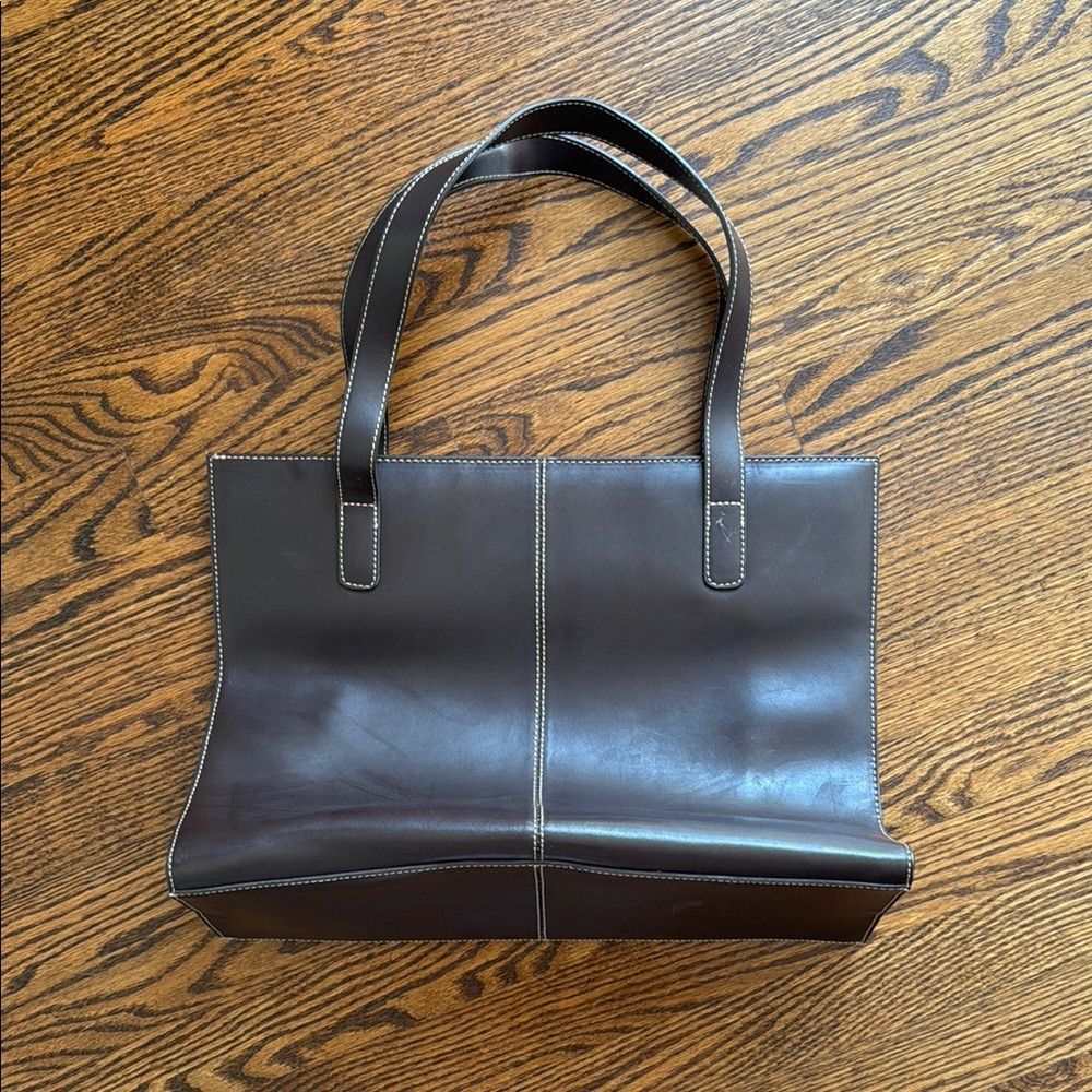 Wilsons Leather Wilsons Leather Women’s Rich Brown Shoulder Bag Size ONE SIZE - 1 Thumbnail