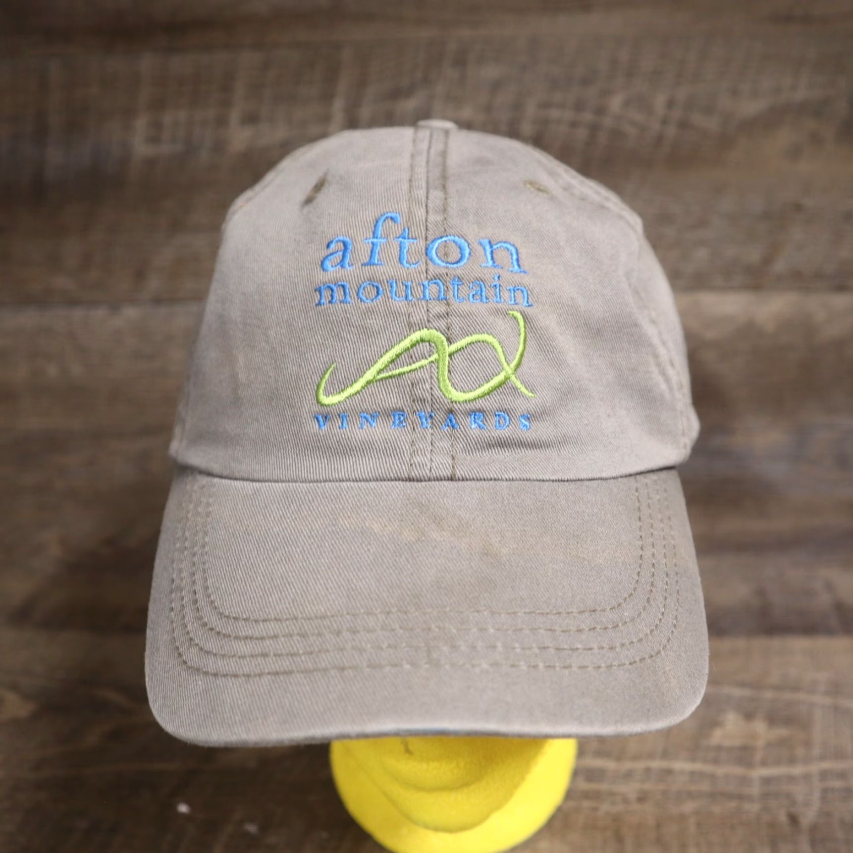 Vintage VINTAGE Afton Mountain Vineyards Gray Cotton Baseball Cap Adjustable Men Size ONE SIZE - 2 Thumbnail