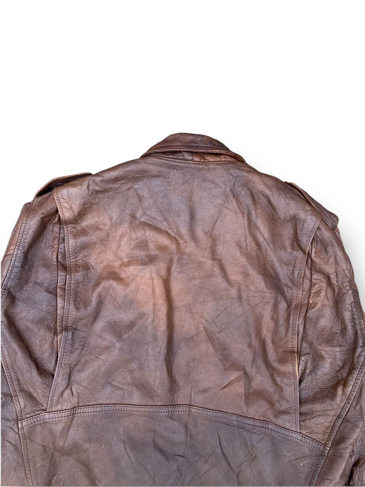 Japanese Brand × Vintage Vintage 90s Fashionable Menswear Bomber Leather Jacket. #D9 Size US XL / EU 56 / 4 - 8 Thumbnail