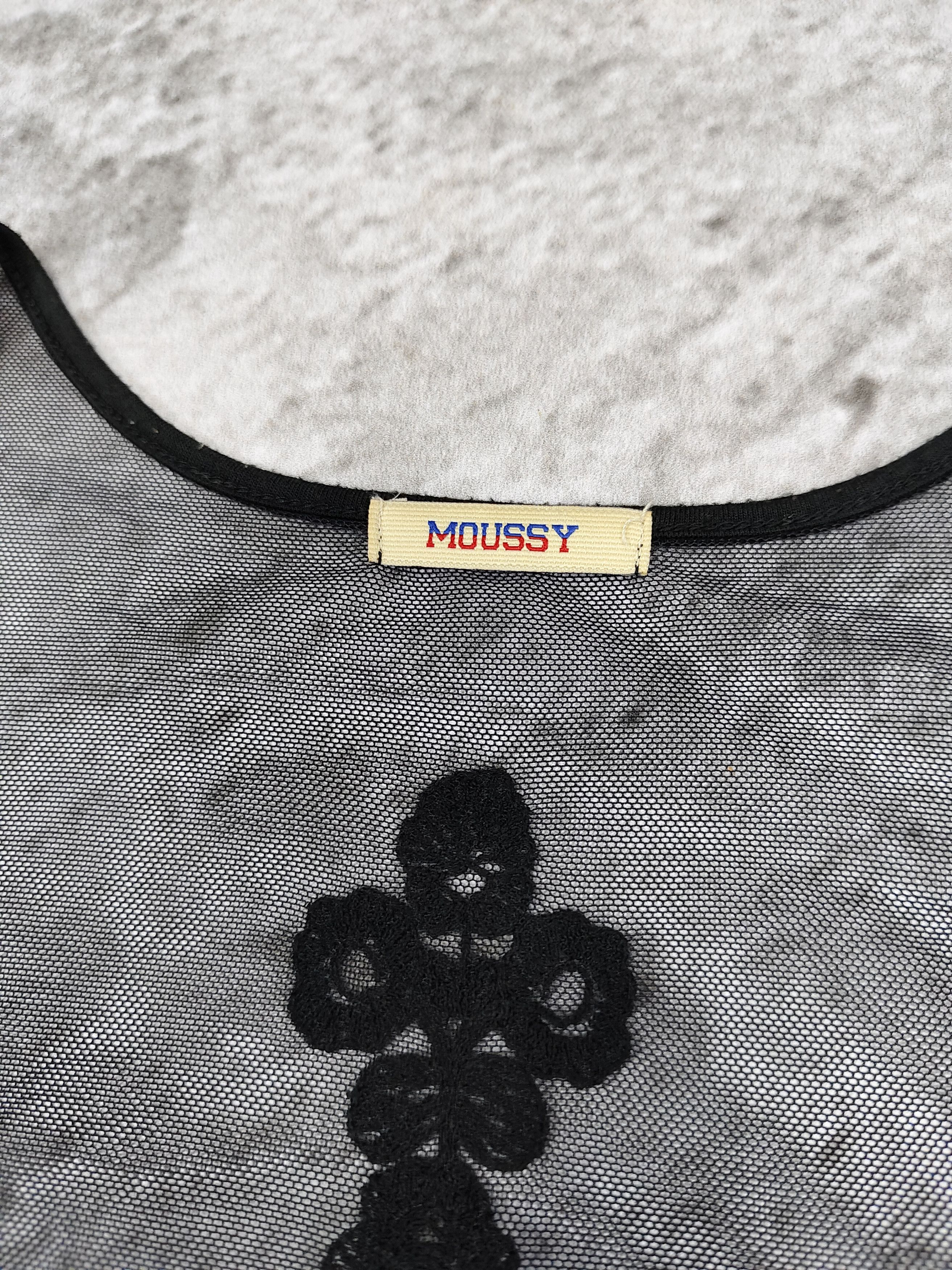 MOUSSY Moussy🇯🇵Gothic Mori Sheer Floral Lace Mesh Top Size M / US 6-8 / IT 42-44 - 8 Thumbnail