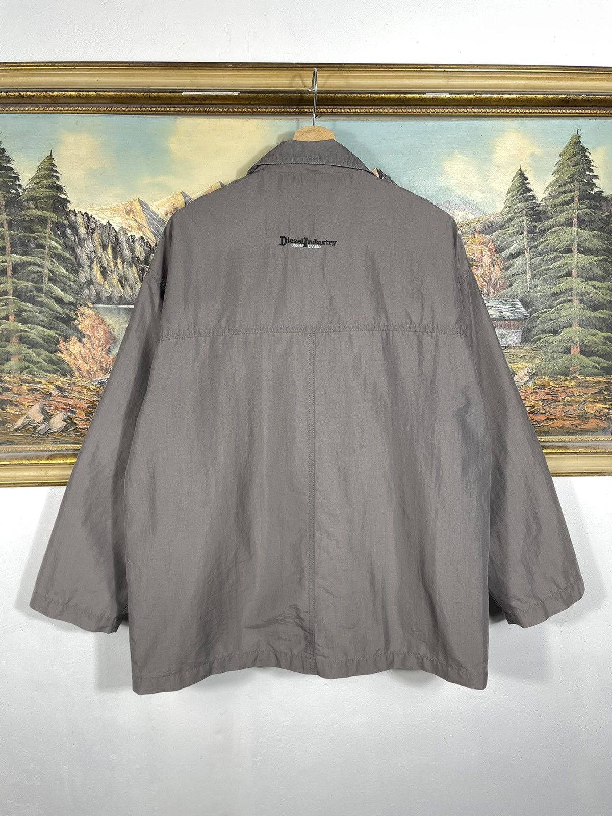 Diesel × Vintage Diesel Indigo Tech Vintage Y2k Zip Jacket Multi Pockets Swag Size US L / EU 52-54 / 3 - 9 Thumbnail