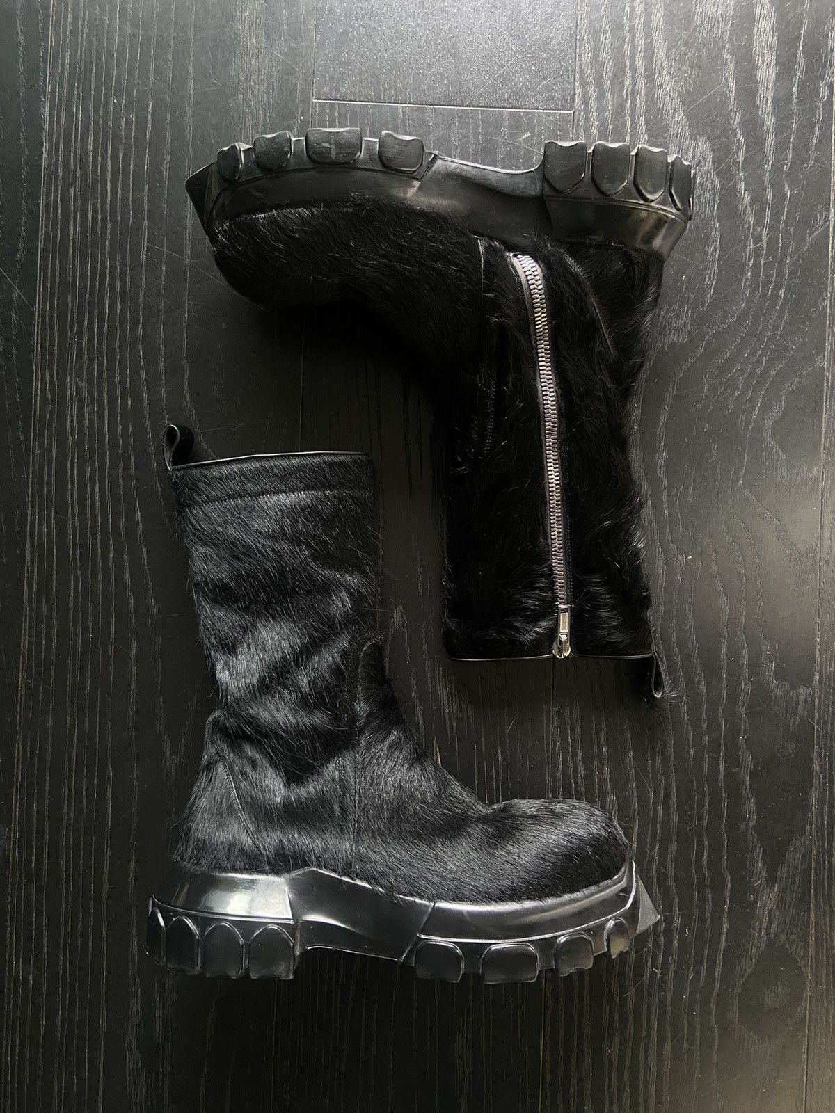 Rick Owens Rick Owens Long Pony Hair Bozo Creeper Zipper BN EU42 Size US 9 / EU 42 - 2 Thumbnail