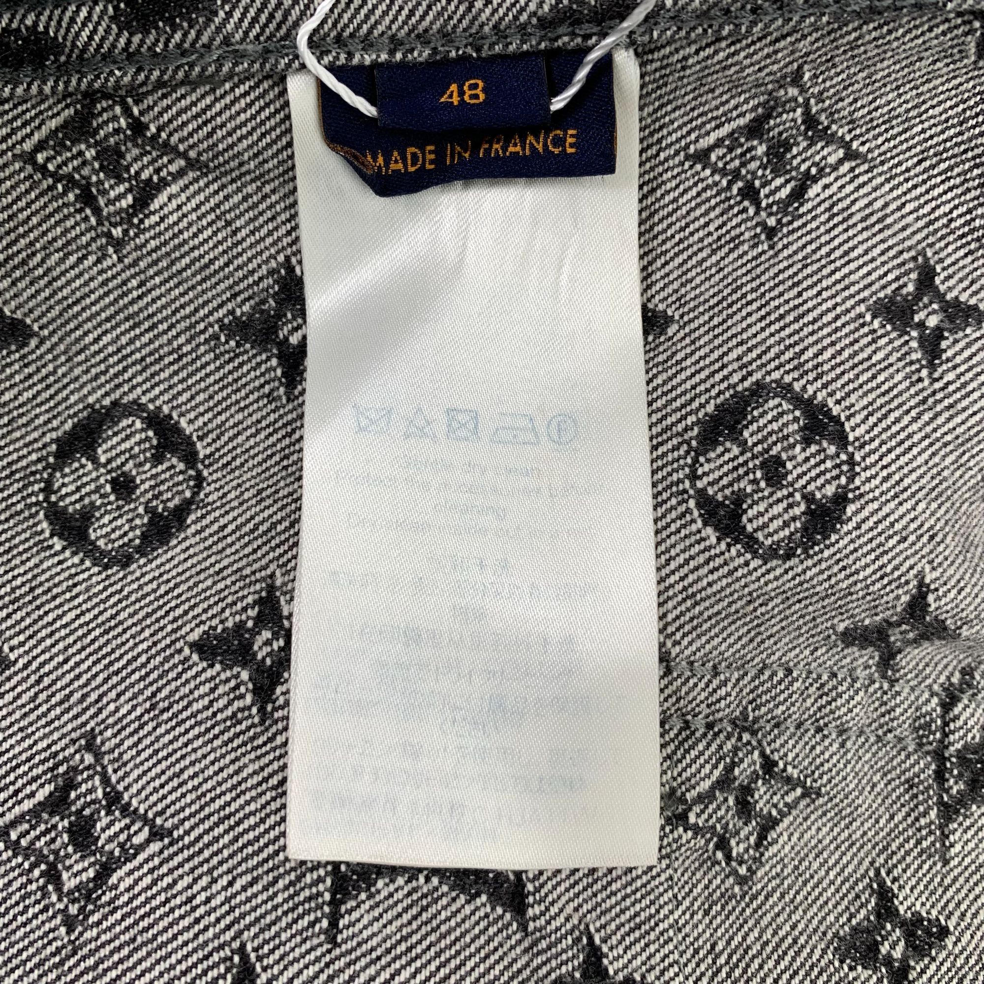Louis Vuitton Louis Vuitton Monogram Denim Jacket Black & Grey Cotton Butt Size US M / EU 48-50 / 2 - 7 Thumbnail