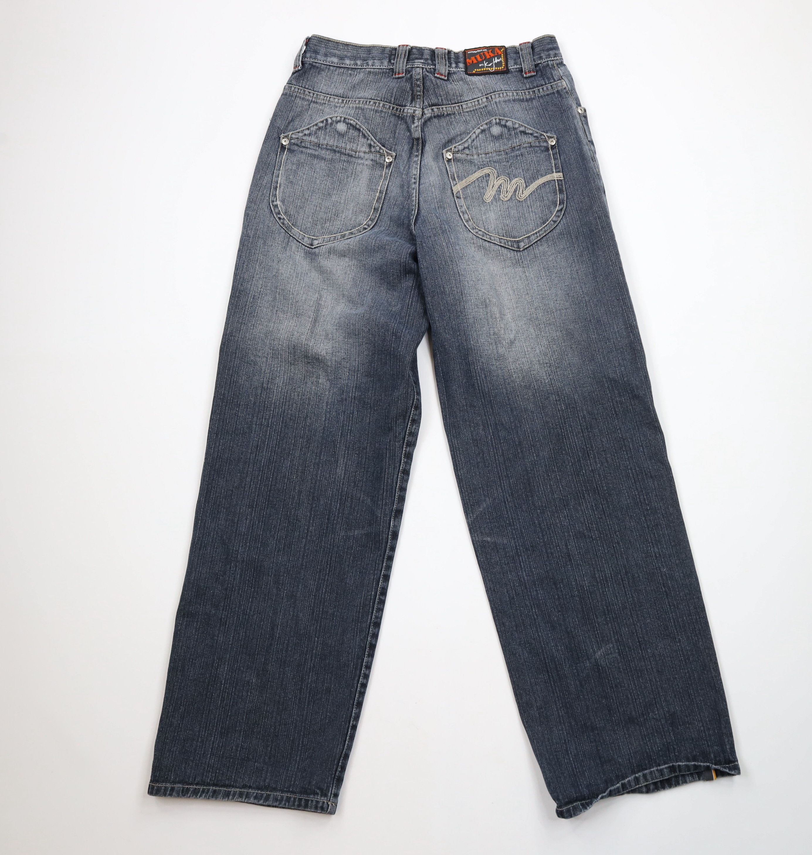Vintage Vintage 90s Y2K Streetwear Wide Leg Skateboard Rave Jeans Size US 32 / EU 48 - 8 Thumbnail