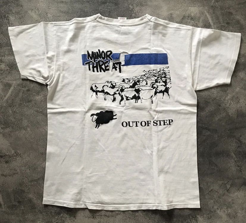 Vintage Minor threat out of step hardcore band