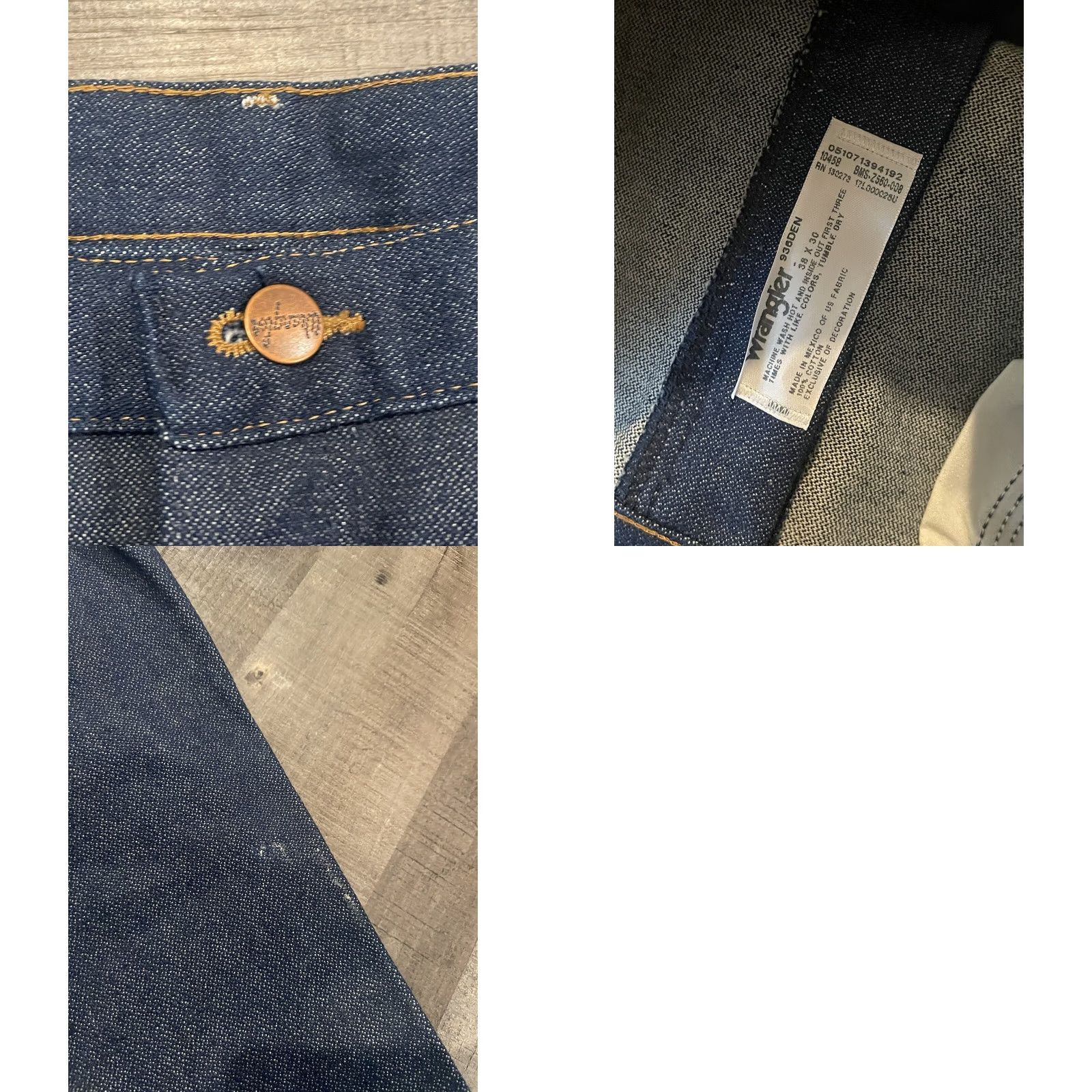 Wrangler VINTAGE Wrangler Denim Jeans 38x30 Slim Bootcut 5-Pocket Blue Size US 38 / EU 54 - 8 Thumbnail
