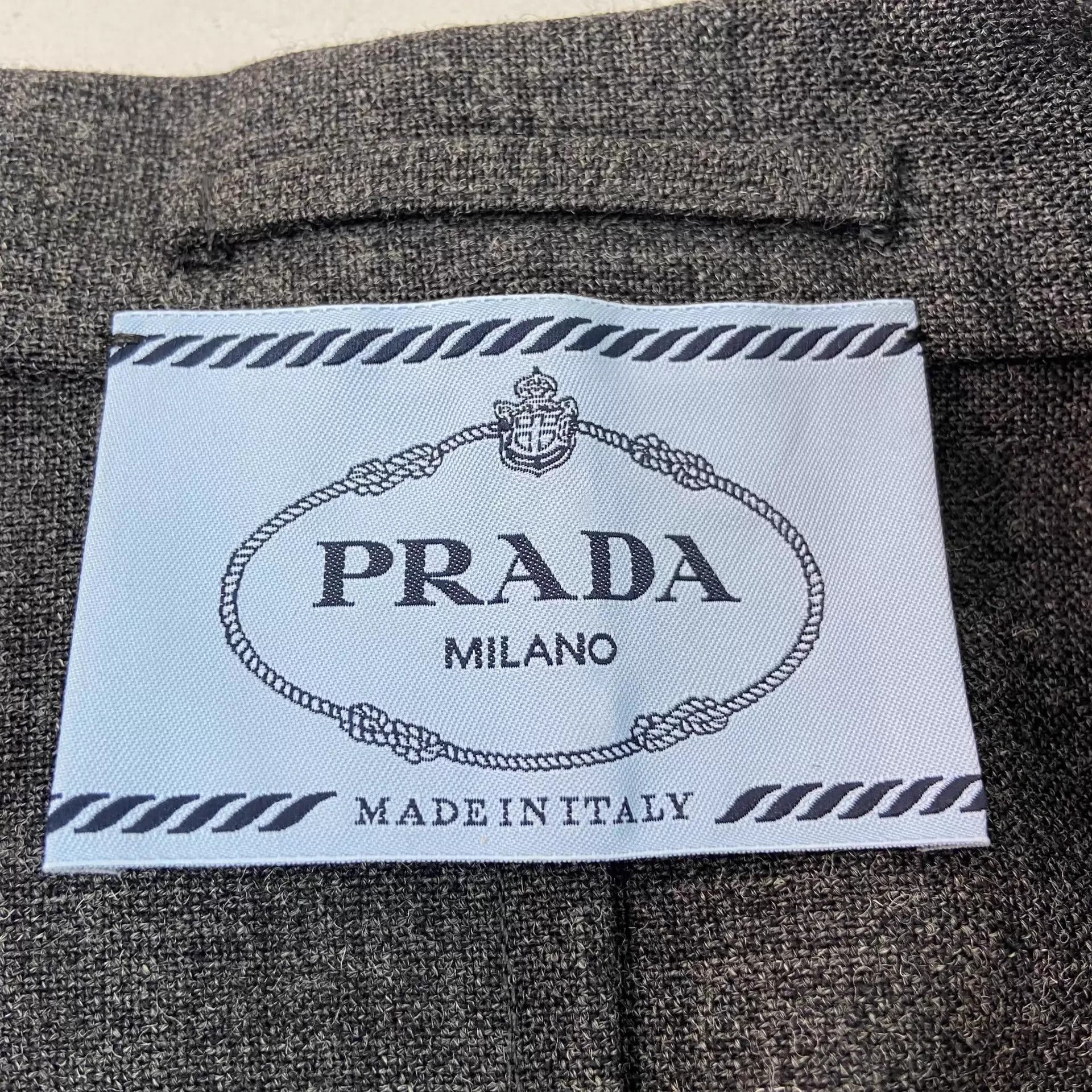 Prada Prada Dark Gray Blazer 40 Size S / US 4 / IT 40 - 6 Thumbnail