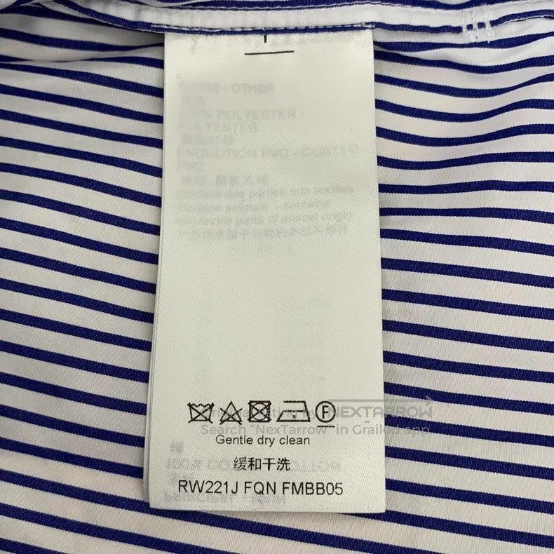 Louis Vuitton Louis Vuitton 22 Long Sleeve Shirt with Blue Vertical Stri Size XS / US 0-2 / IT 36-38 - 6 Thumbnail