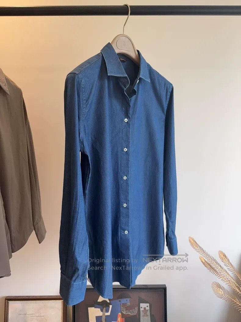 Loro Piana LORO PIANA Denim Shirt Size US S / EU 44-46 / 1 - 3 Thumbnail