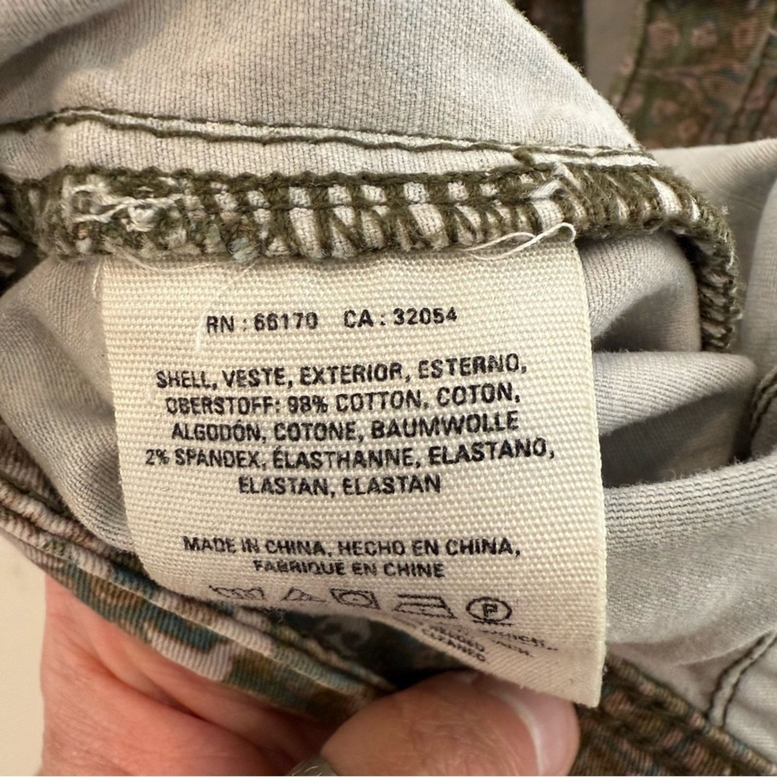 Anthropologie Anthropologie Cadet Slim Utility Pants Women’s 28 Tan Aztec Size 28" / US 6 / IT 42 - 8 Thumbnail