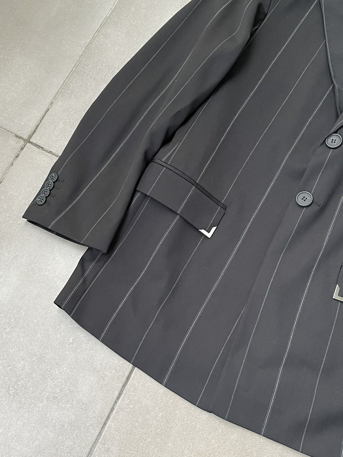 Han Kjobenhavn !DS! AW22 Han Kjobenhavn Sharped Striped Black Blazer Size US L / EU 52-54 / 3 - 13 Thumbnail