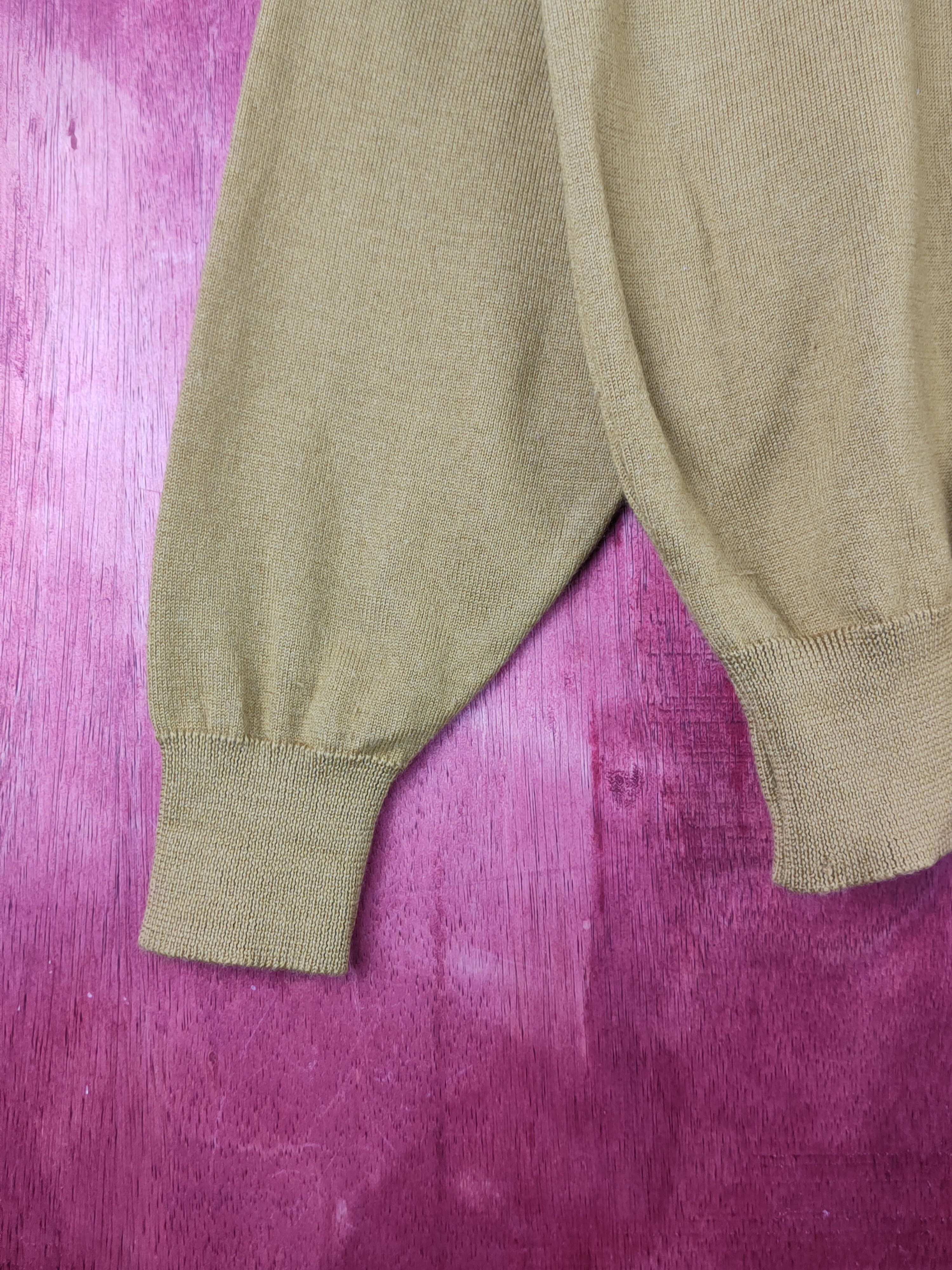Mr. Junko DL Mr.Junko Koshino Mustard Knitwear Sweatshirt #S1522 Size US M / EU 48-50 / 2 - 5 Thumbnail