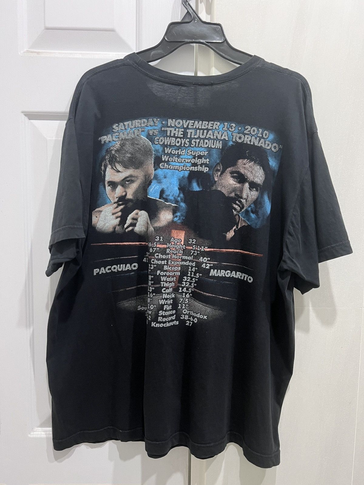 Rap Tees × Vintage Vintage Y2K Manny Pacquiao VS Antoni Margarito Tee Bootleg Size US XL / EU 56 / 4 - 3 Thumbnail