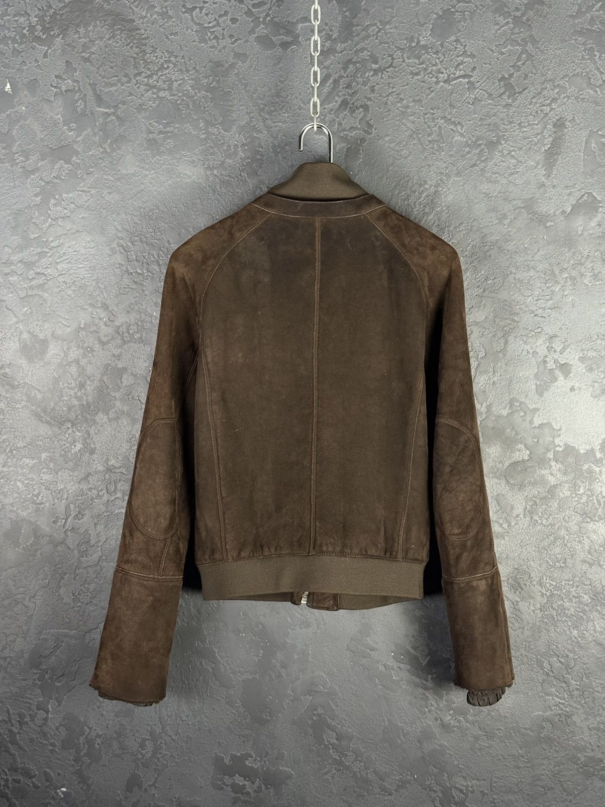 Prada 2000s Prada Brown Shearling Leather Jacket Women's Size L / US 10 / IT 46 - 9 Thumbnail