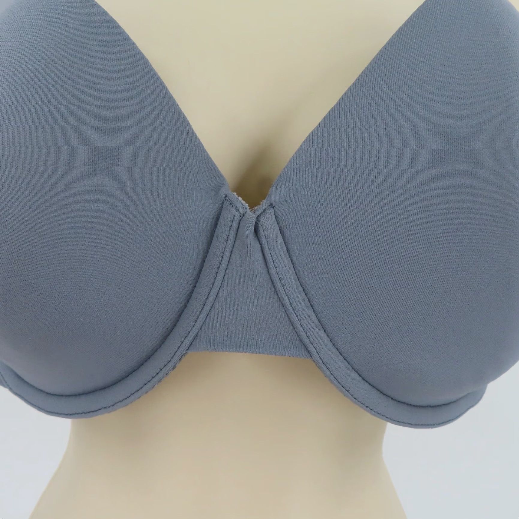 Vintage Cacique Bra Solid Gray Lined Underwire Plus Size 42DD Hook Eye Closure Womens Shirt? Size ONE SIZE - 3 Thumbnail