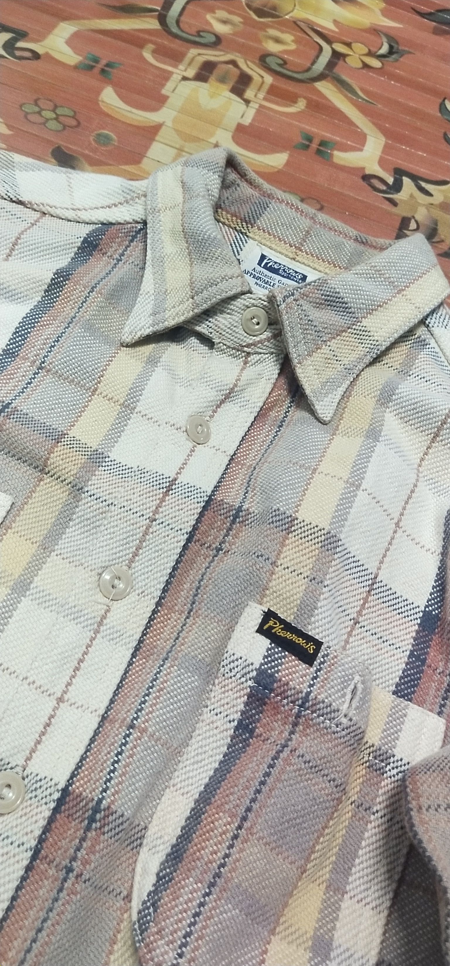 Japanese Brand Final Drop Vintage Pherrows Workers Shirt Button S Size US S / EU 44-46 / 1 - 8 Thumbnail