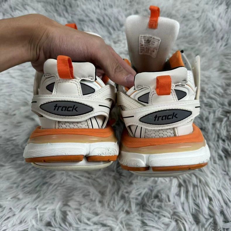 Balenciaga Balenciaga Track White Orange Sports Sneakers-2506 Size US 6 / IT 36 - 3 Thumbnail
