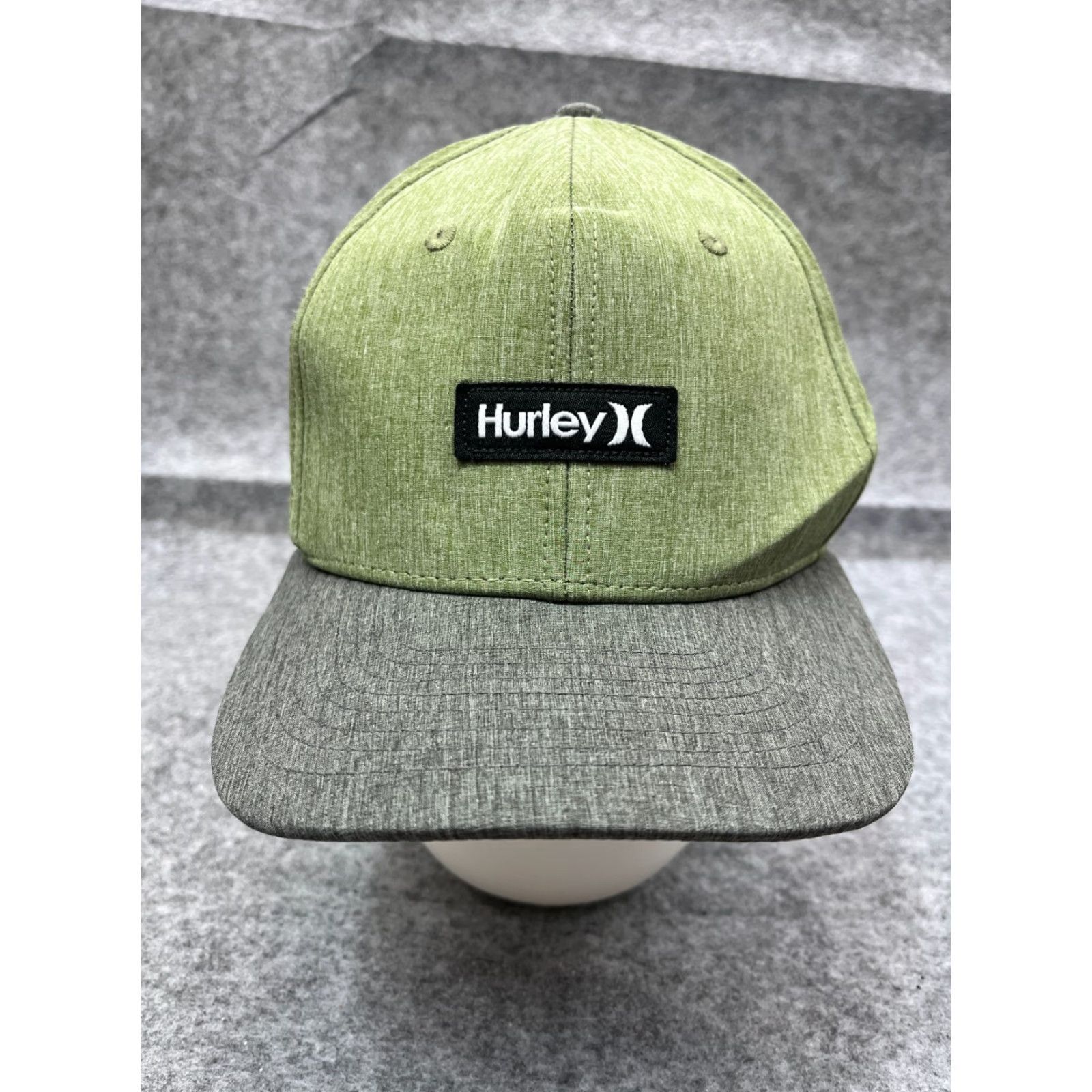 Hurley Hurley Nike Hat Cap Snap Back Adult One Size Green Polyester Dri-Fit Skate Baseball Hat Cap Mens Green Snapback 90s Theme Beach Size ONE SIZE - 2 Thumbnail