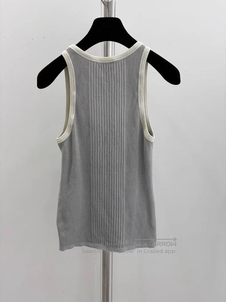 Chanel Chanel Beach Series Grey Vest Size XS / US 0-2 / IT 36-38 - 3 Thumbnail