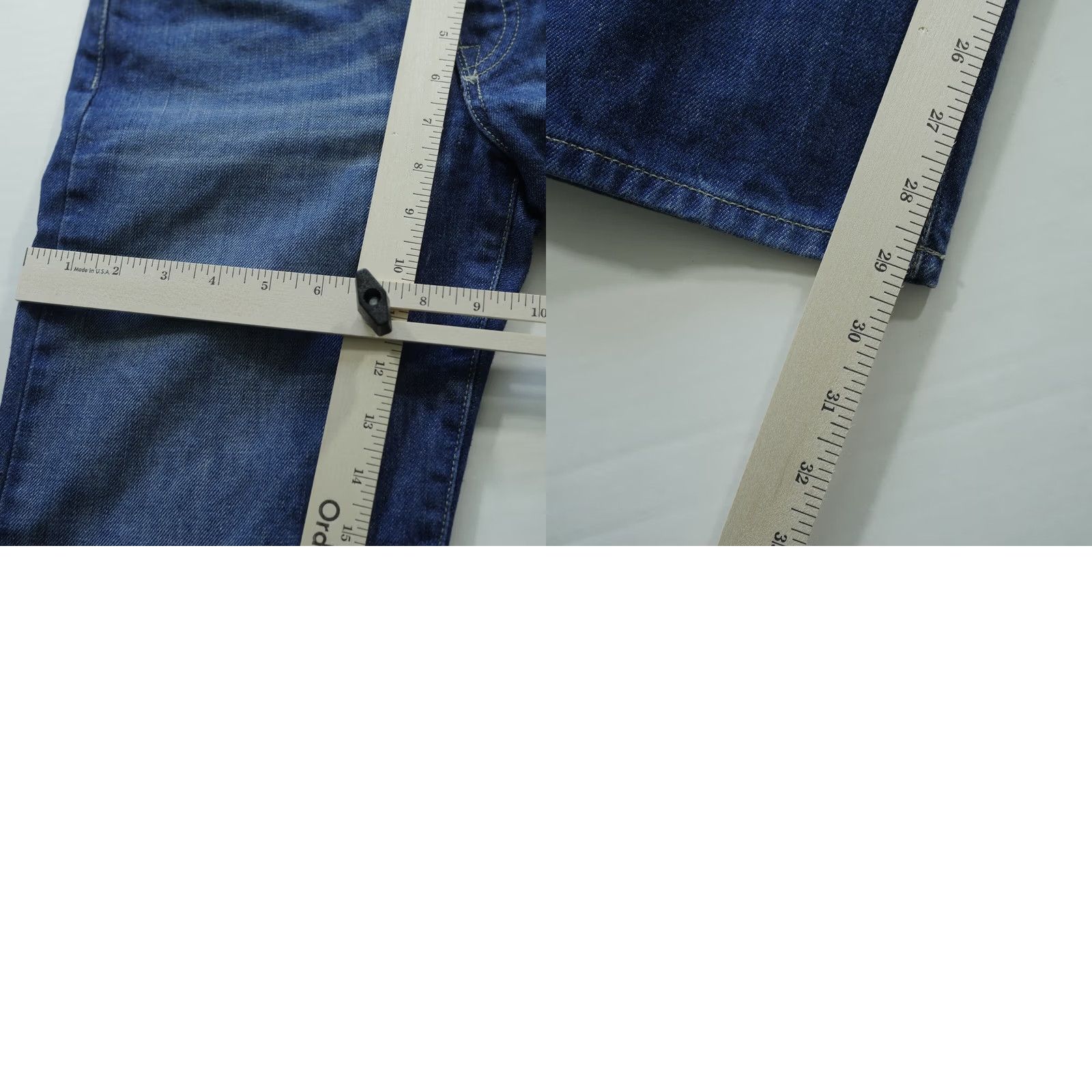 Diesel Diesel Jeans Mens 27x29 Light Wash Blue Denim Button Fly Logo 5-Pocket Regular Jeans Size US 27 - 9 Thumbnail