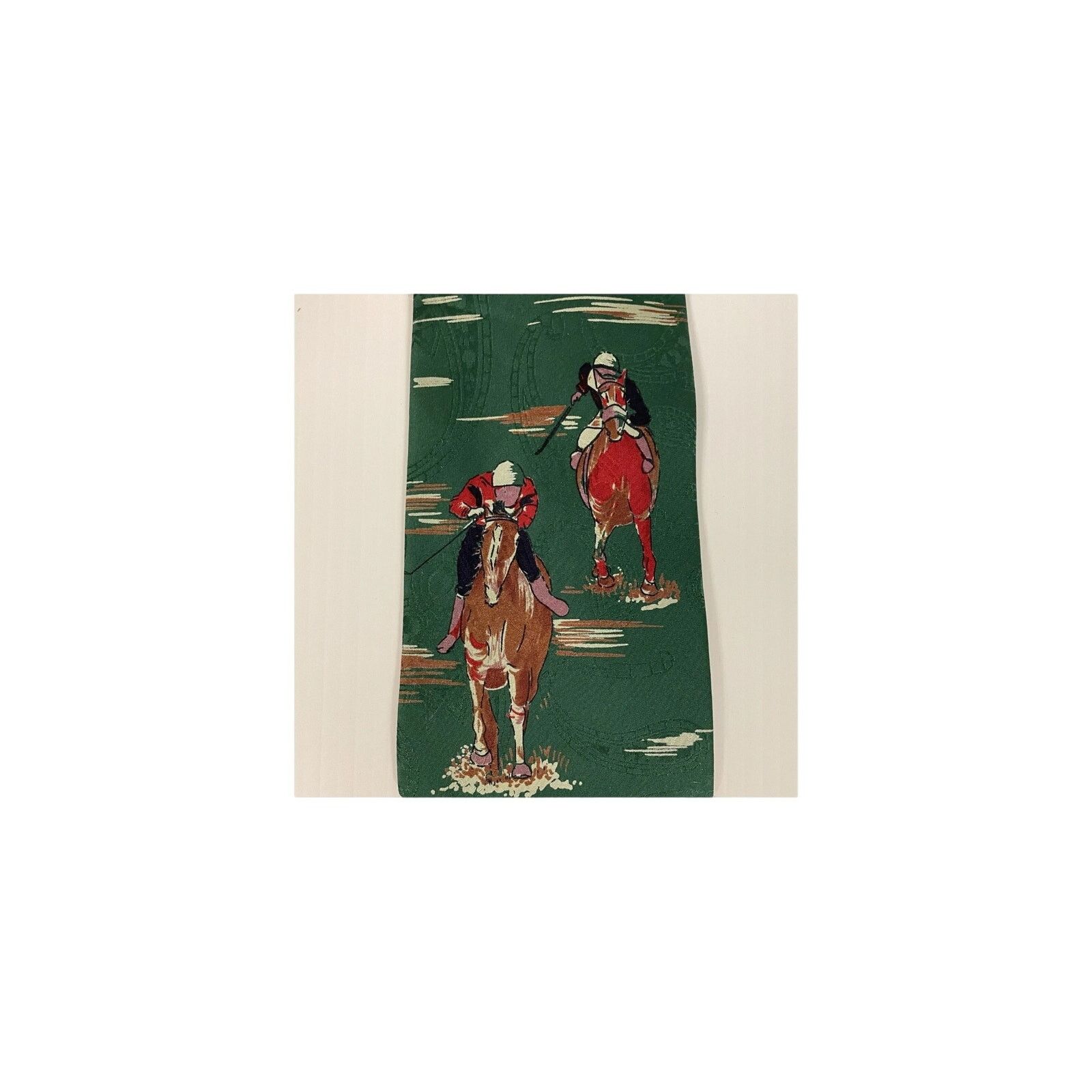 Robert Talbott ROBERT TALBOTT for The Hound Vintage Horse Race Derby Tie Size ONE SIZE - 2 Thumbnail