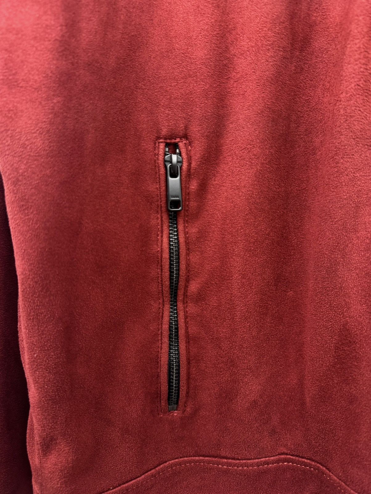Zara Zara Men Zip Jacket Burgundy Size XL Size US XL / EU 56 / 4 - 3 Thumbnail