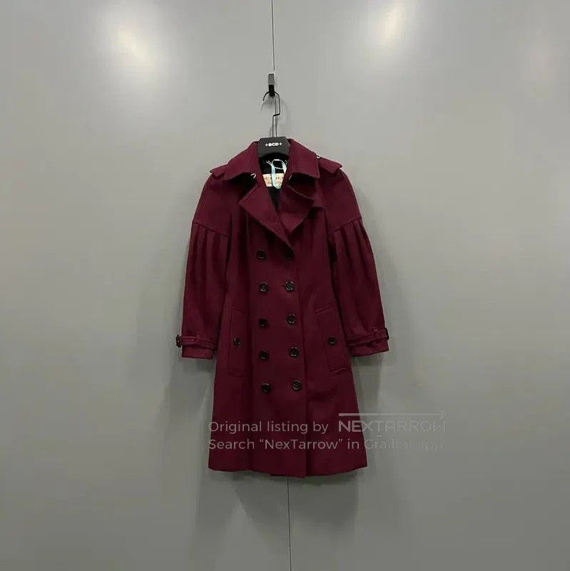 Burberry Burberry Pink Cotton Mid-Length Coat for Women. Size M / US 6-8 / IT 42-44 - 1 Thumbnail