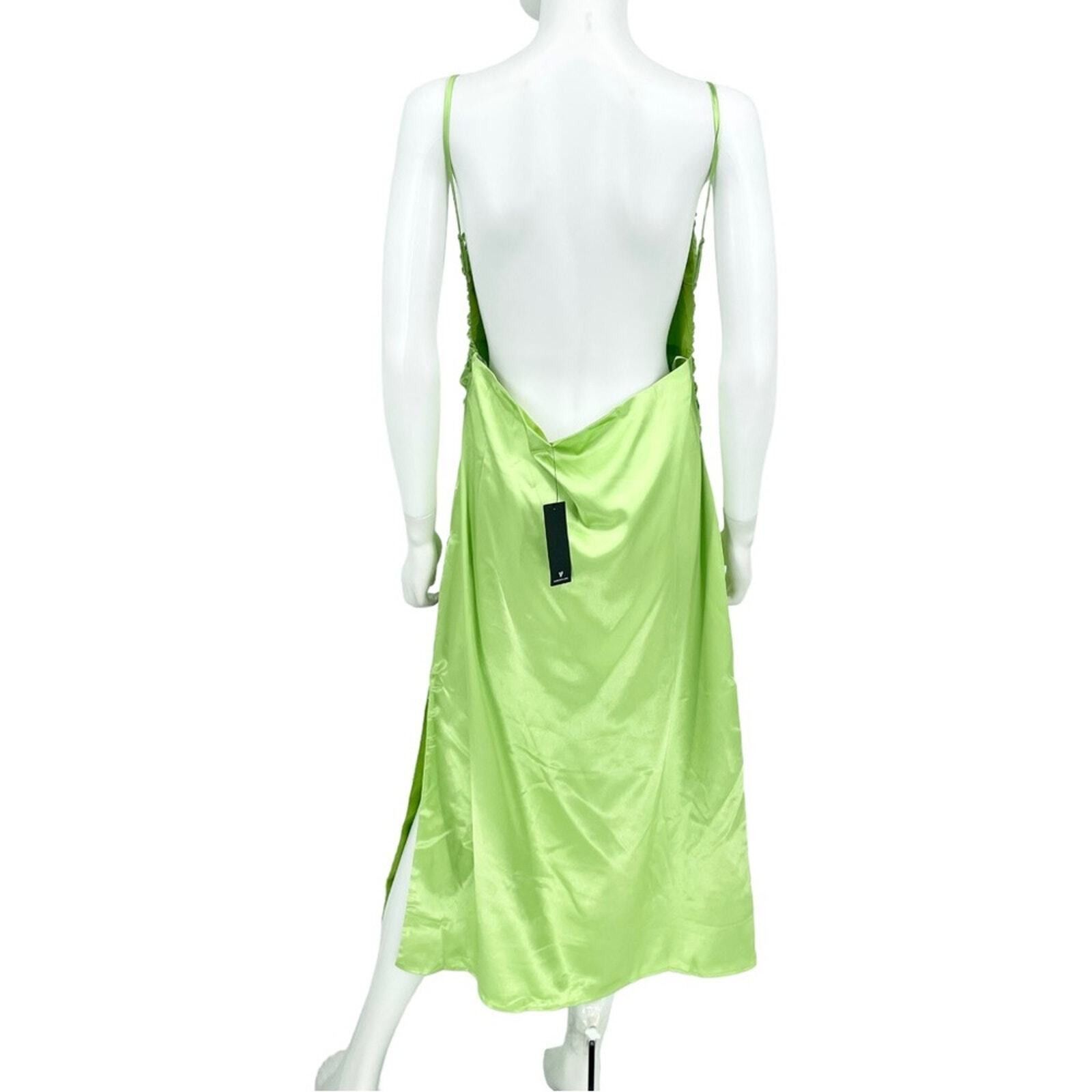 Other Lulus Maxi Dress Size Large Behold Satin Evening Spaghetti Size L / US 10 / IT 46 - 6 Thumbnail