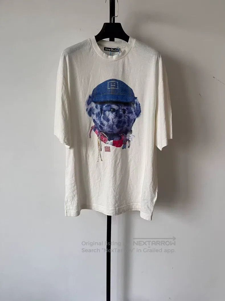 Acne Studios Acne Studios Face Expression Bear Print Crewneck Short Sle Size US M / EU 48-50 / 2 - 1 Thumbnail