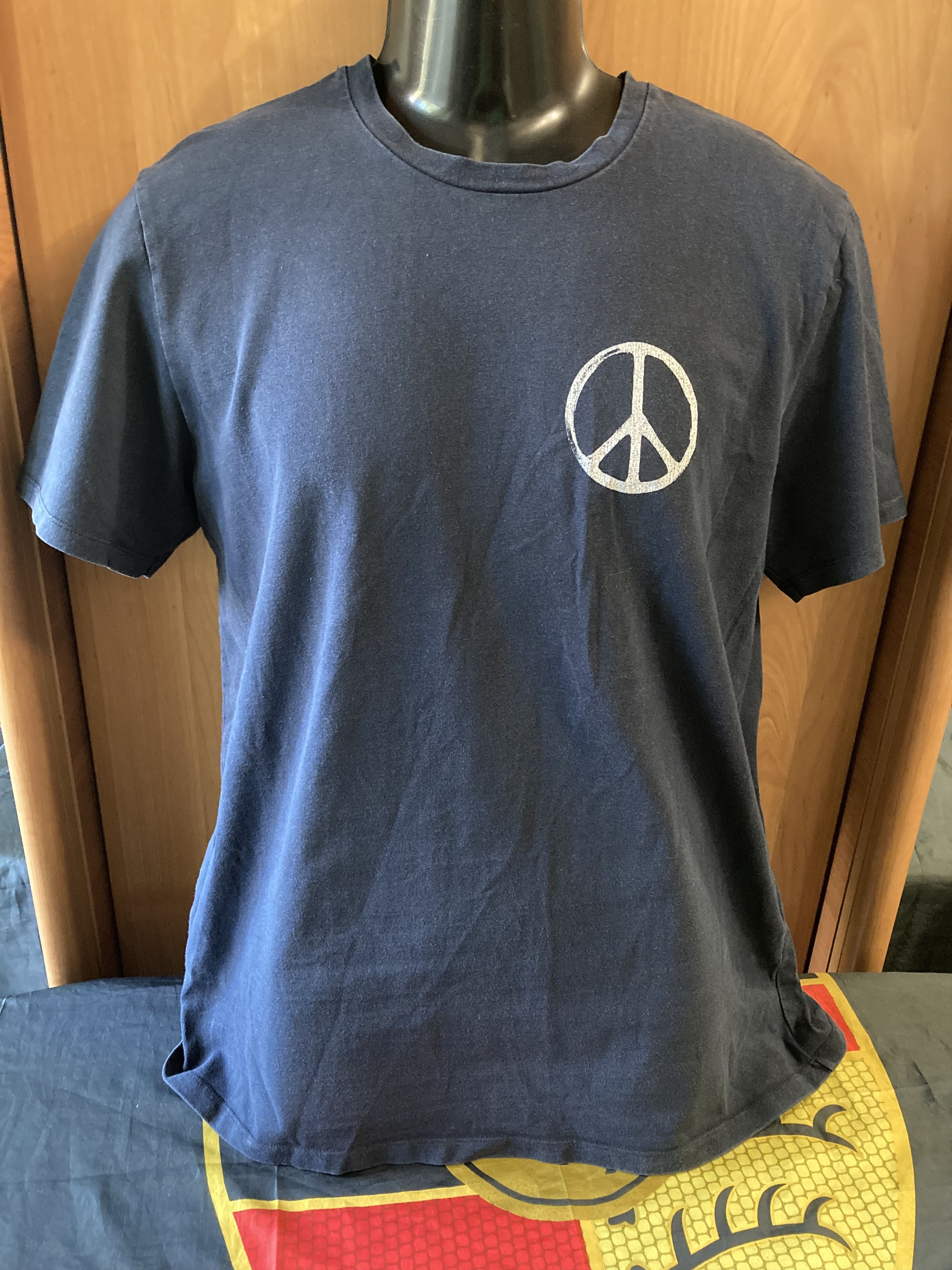 A.P.C. A.P.C. x RTH Peace Logo Sign Blue T Shirt Size US L / EU 52-54 / 3 - 1 Thumbnail
