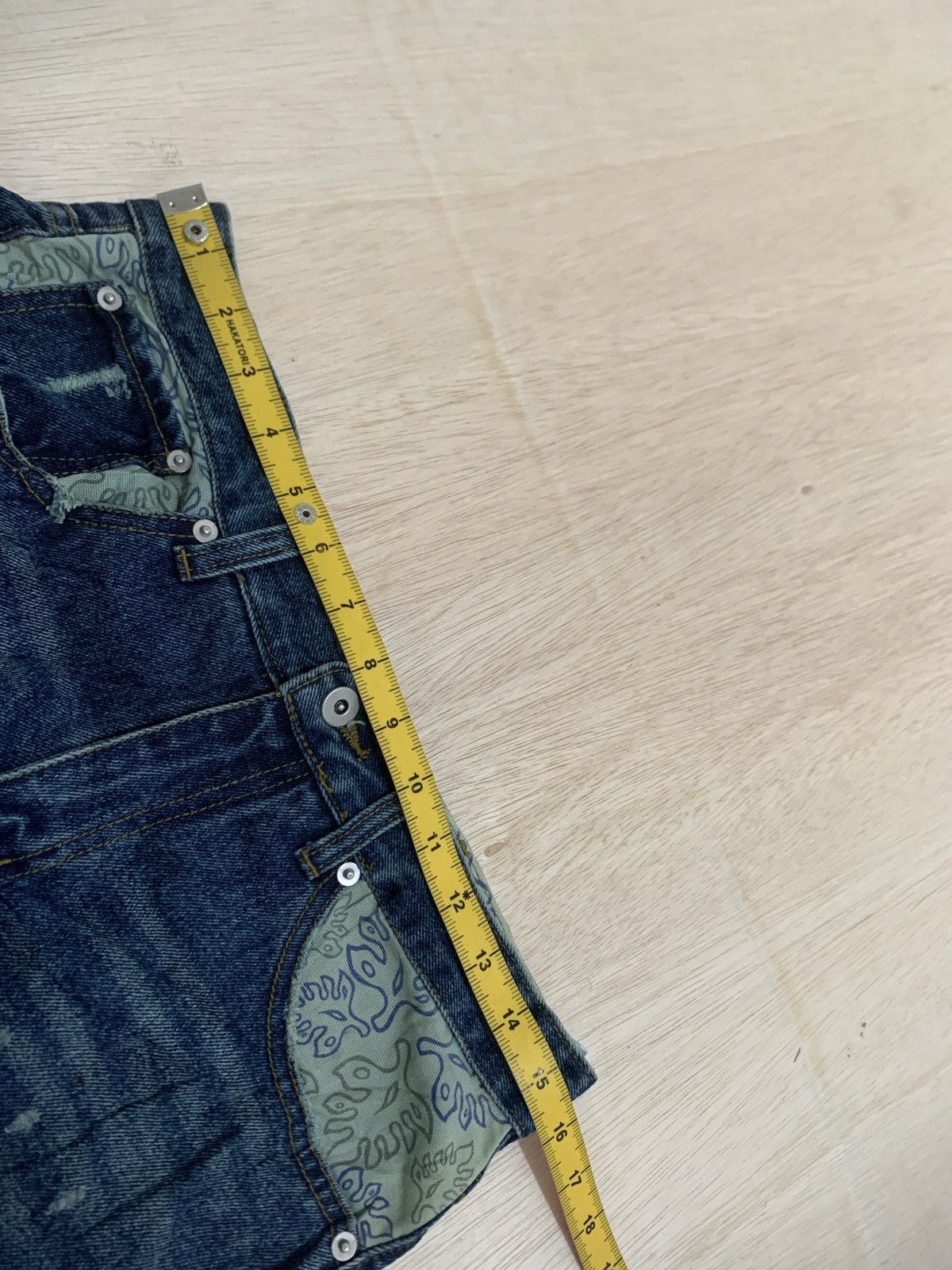 Hysteric Glamour × If Six Was Nine × Japanese Brand Y2k Body Glove Ifsixwasnine Punks Style Denim Jeans Size US 31 - 13 Thumbnail