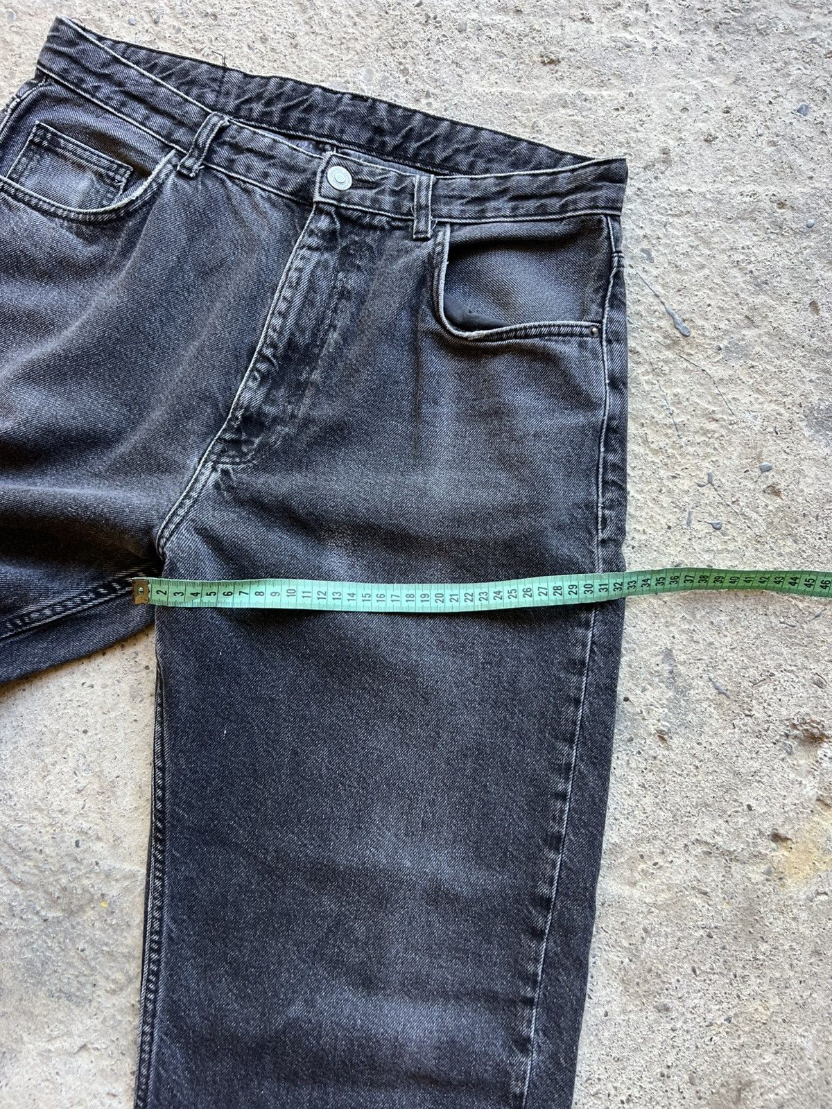 If Six Was Nine 🔥VTG BALENCI RICK OWENS STYLE Y2K JAPANESE BRAND JEANS RARE Size US 31 - 8 Thumbnail