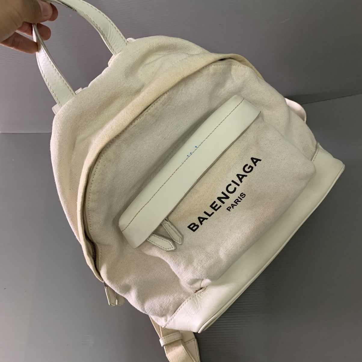Balenciaga Balenciaga Canvas Backpack Bag Size ONE SIZE - 8 Thumbnail