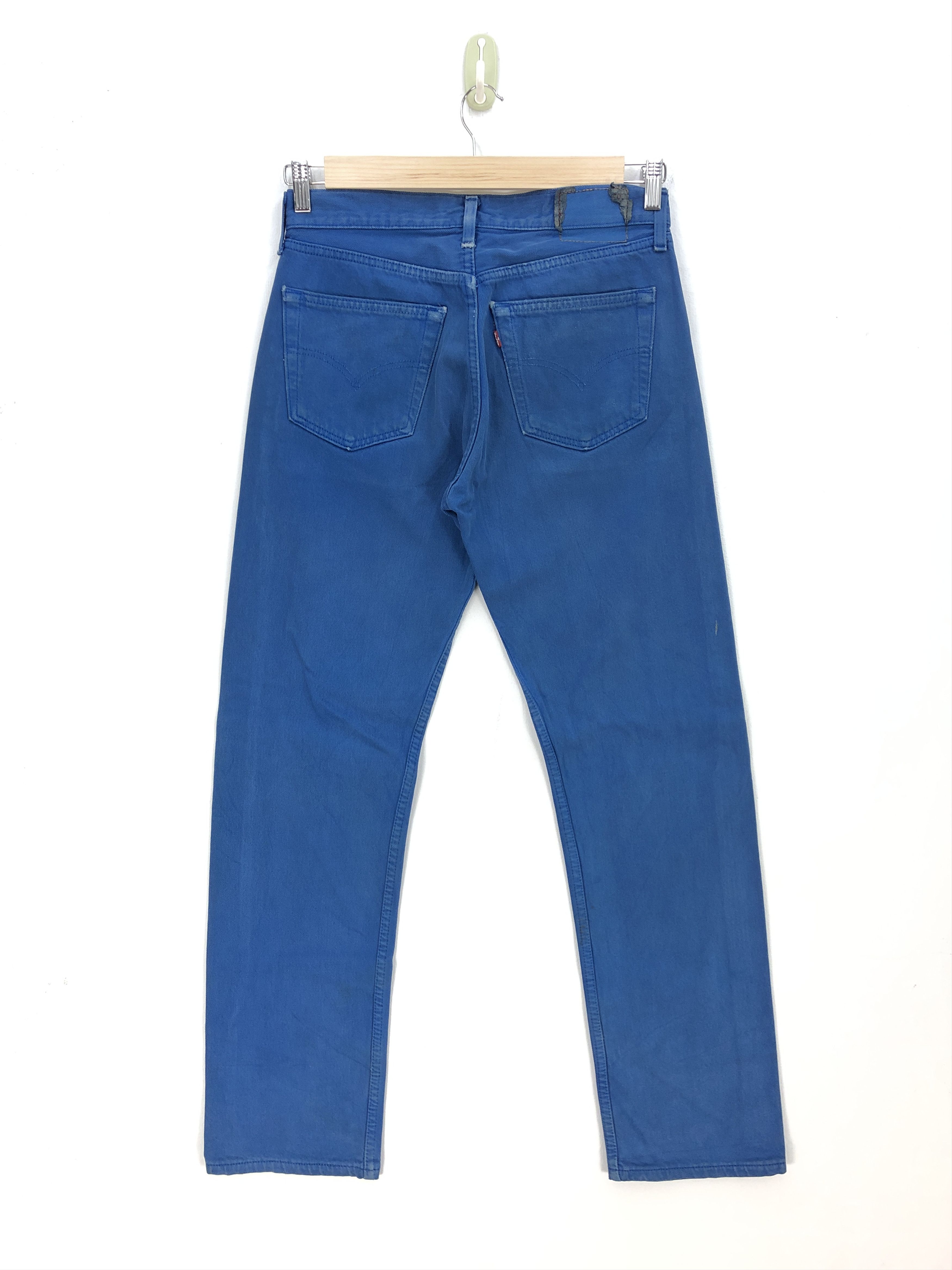 Levi's Vintage Levi's 501 Jeans Levis Super Blue Denim Pants Size US 30 / EU 46 - 2 Thumbnail
