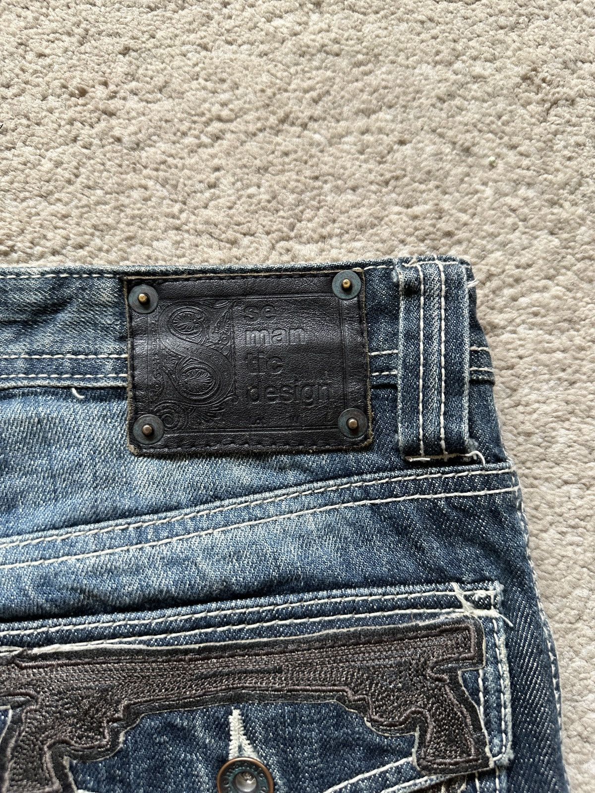semanticdesign 2000s Semanticdesign Guns Jeans Size US 31 - 5 Thumbnail