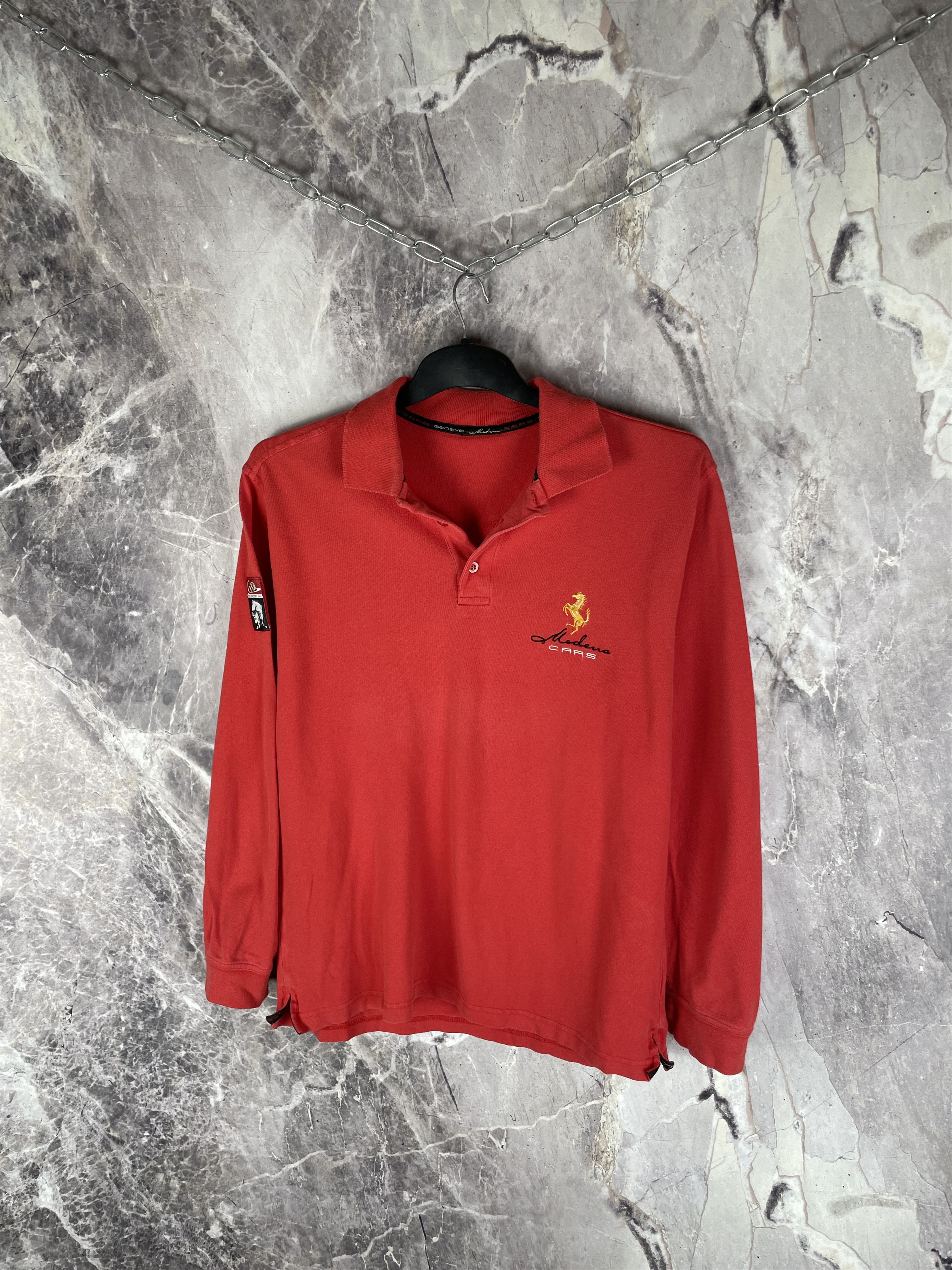 Ferrari Ferrari Vintage Long Sleeve 90s Size US M / EU 48-50 / 2 - 2 Thumbnail