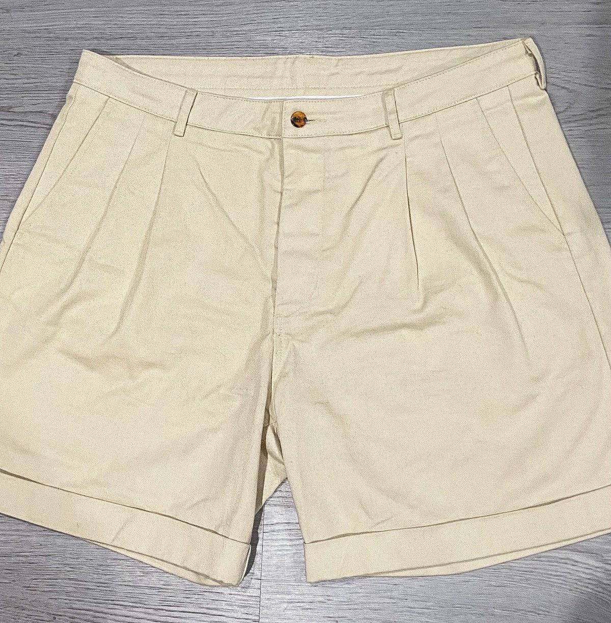 Golf le Fleur Golf Le Fleur Double Pleated Shorts Khaki Size US 34 / EU 50 - 3 Thumbnail
