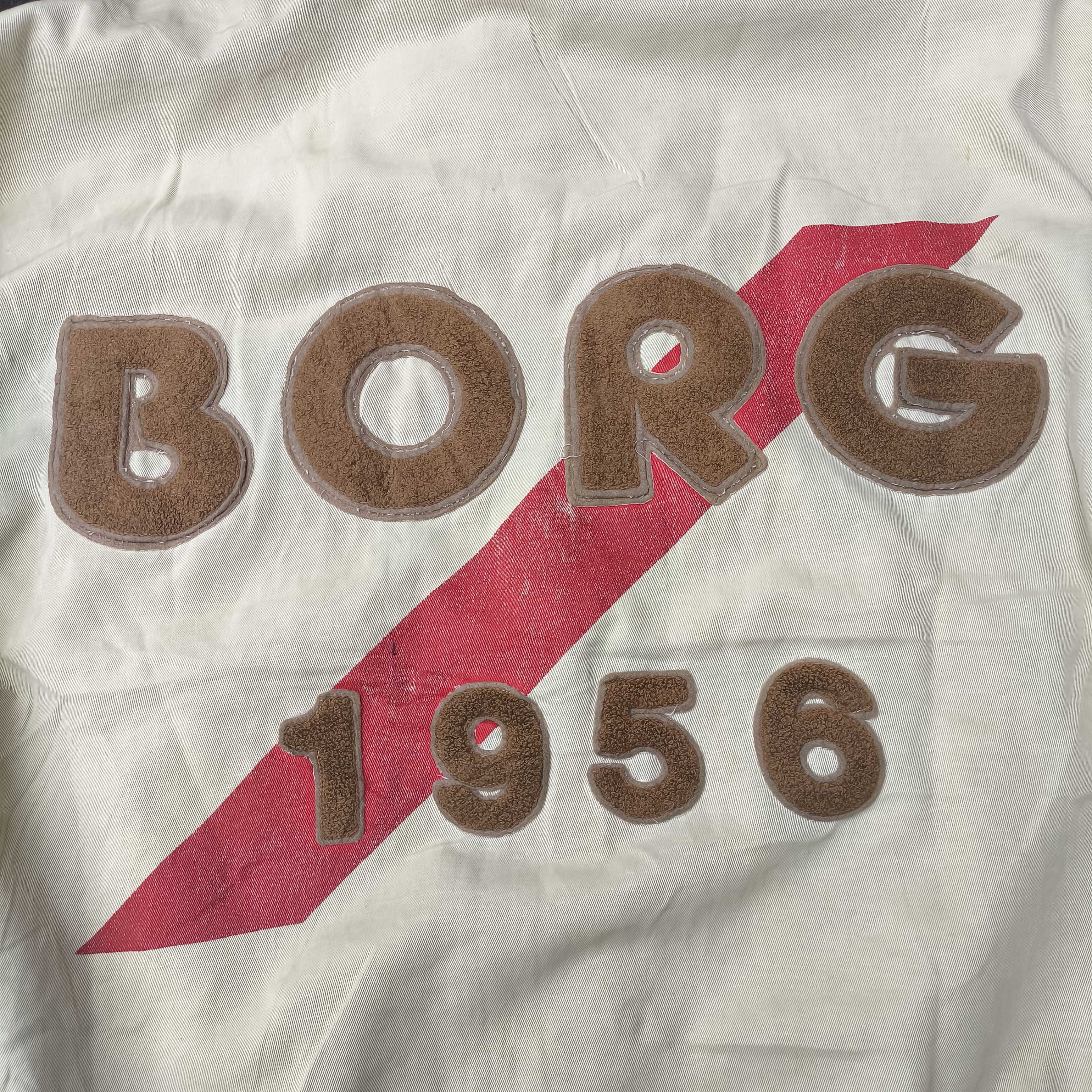 Massimo Osti Rare Bjorn borg towel Embroidery logo bomber varsity jacket Size US L / EU 52-54 / 3 - 4 Thumbnail