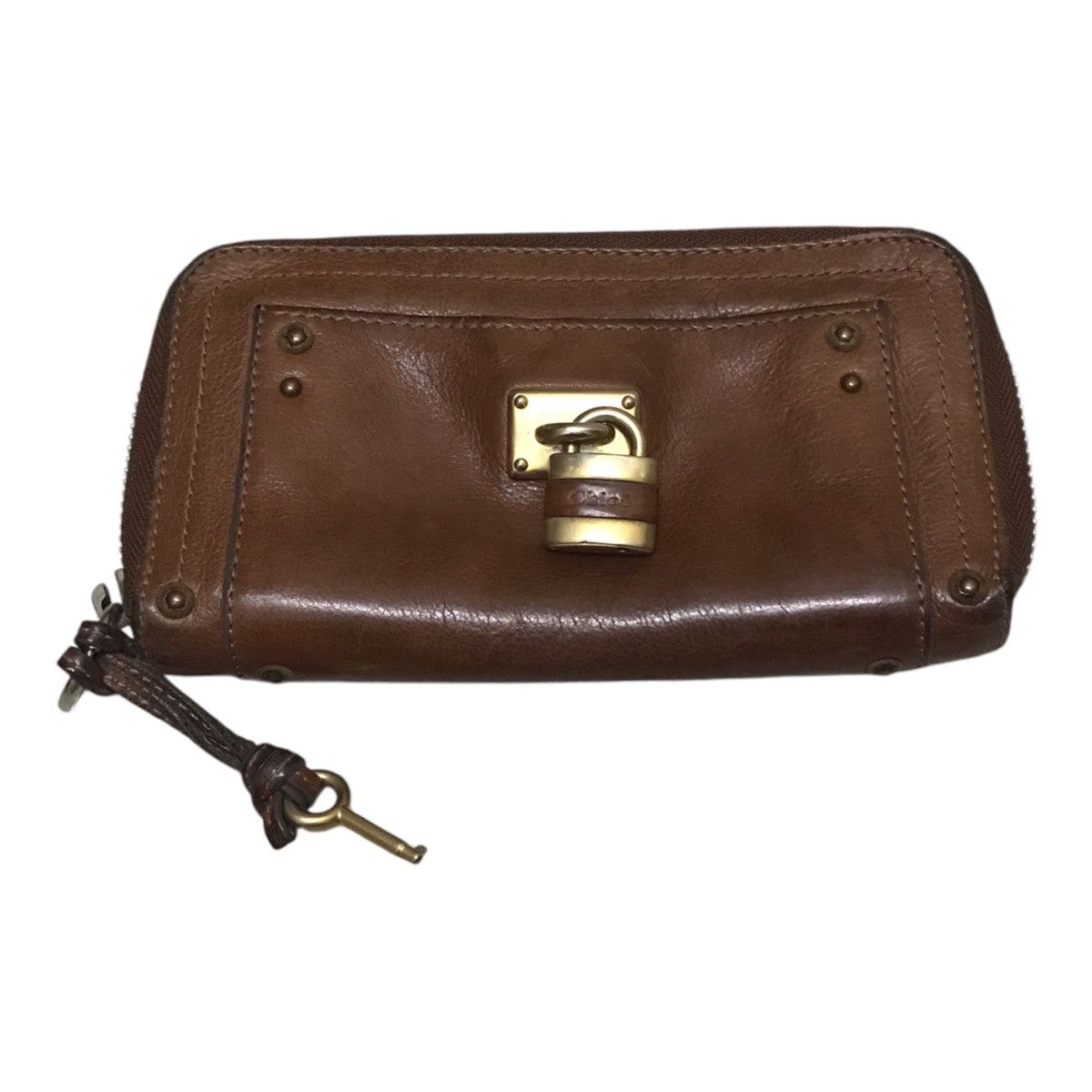 Chloe Chloe Brown Paddington Leather Wallet Size ONE SIZE - 5 Thumbnail