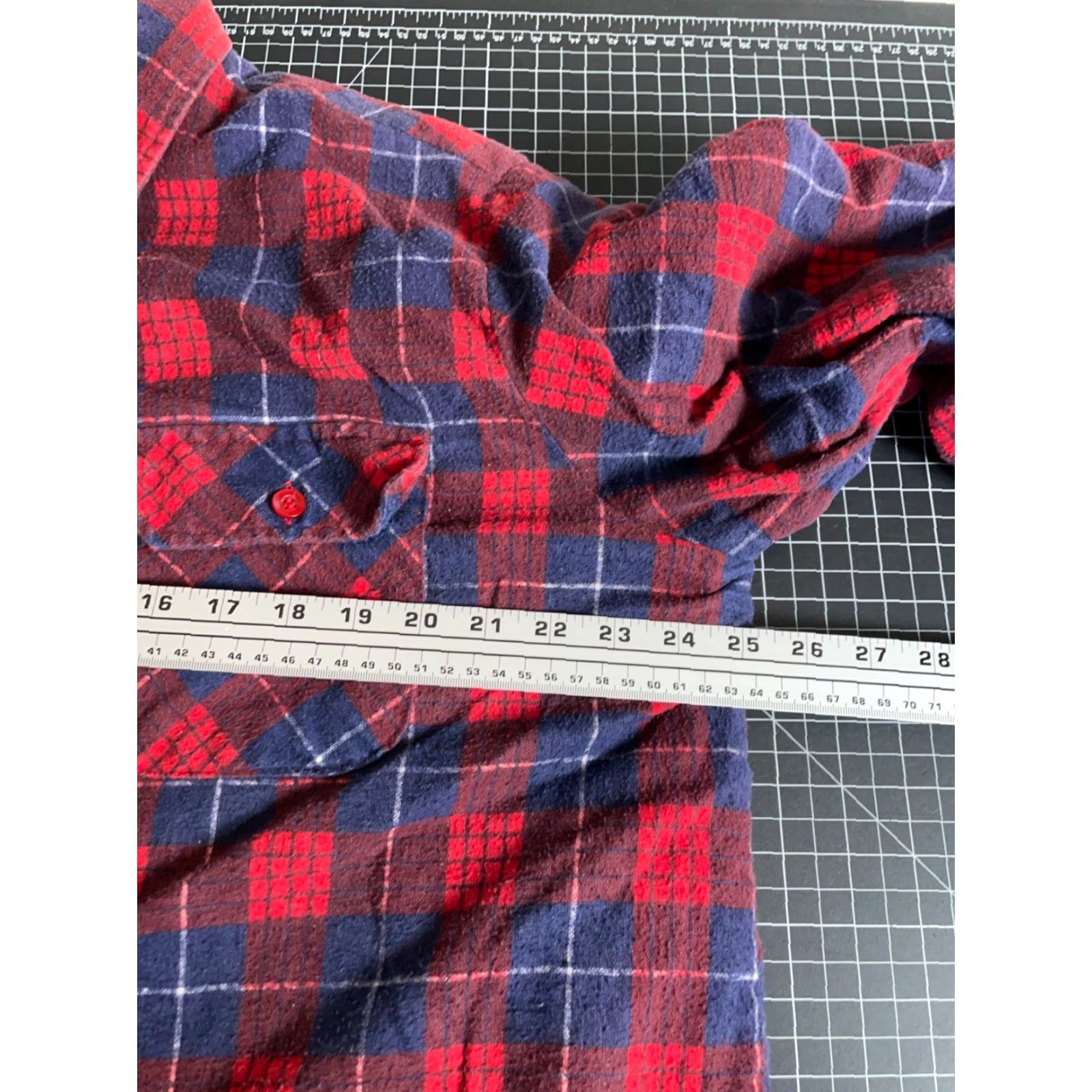 Vintage VINTAGE Above Average Quilted Flannel Shirt Jacket Men XL Tall Red Blue Plaid Insulated Shacket Size US XL / EU 56 / 4 - 5 Thumbnail