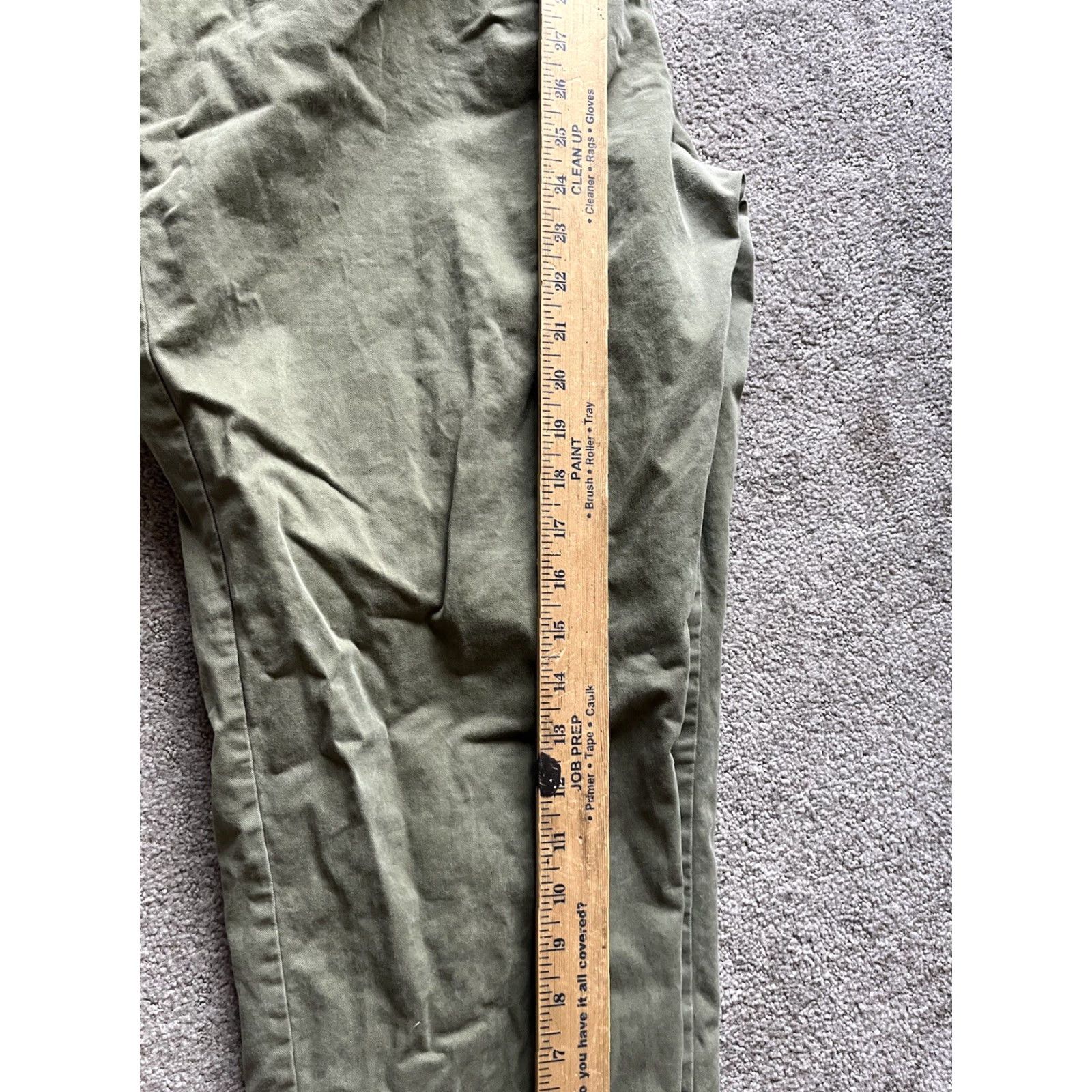 Banana Republic VINTAGE Banana Republic Slim Fit Chino Pants Women 18 Green Adult Regular Size Green 18 Women Size 40" / US 18 - 6 Thumbnail