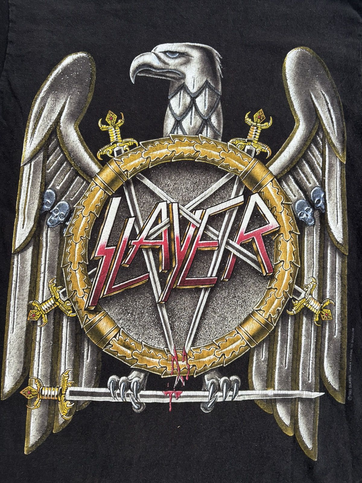 Band Tees Vintage 90s Slayer T Shirt Size US M / EU 48-50 / 2 - 3 Thumbnail