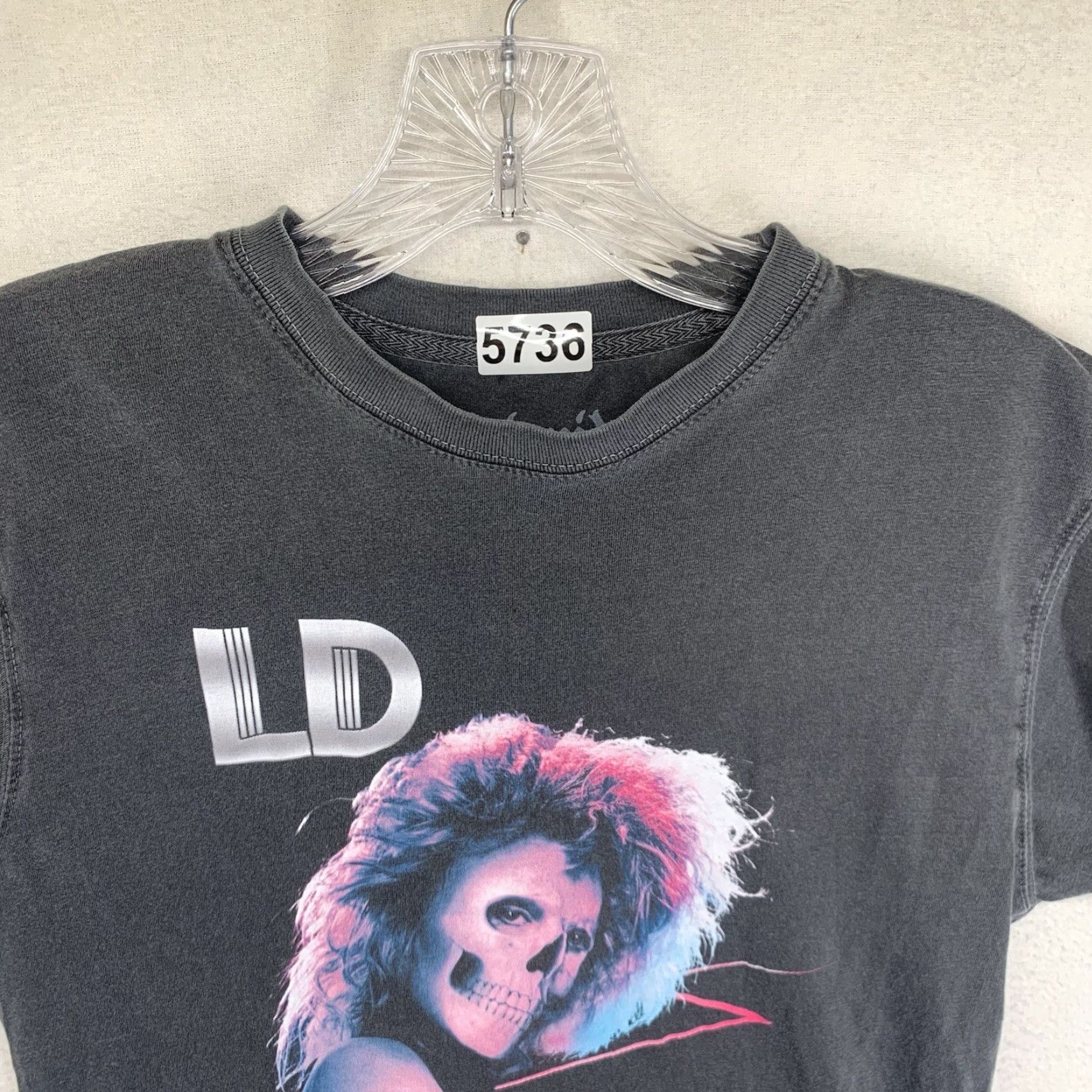 Etro Liquid Death Woman T Shirt Gray XS Retro 80s Horror Skull Graphic Crew Neck Short Sleeves Slim Lady Womens Size XS / US 0-2 / IT 36-38 - 7 Thumbnail