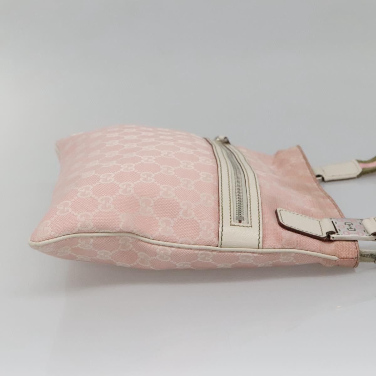Gucci GUCCI GG Canvas Sherry Line Tote Bag Pink Silver Size ONE SIZE - 5 Thumbnail