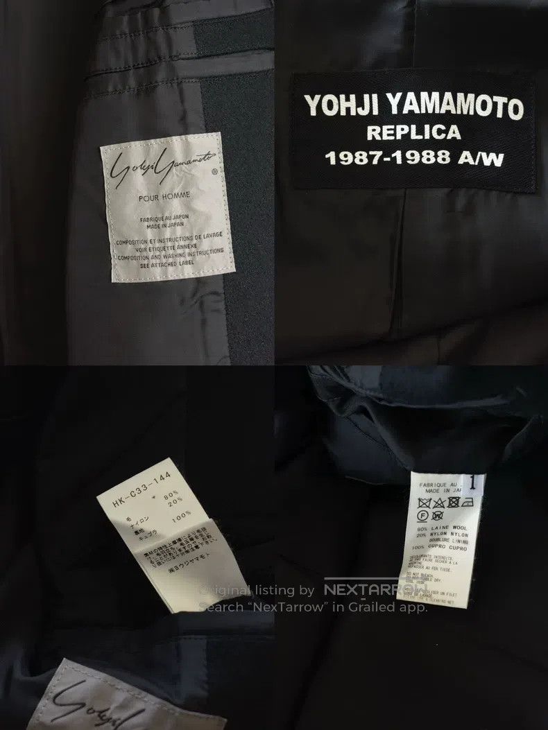 Yohji Yamamoto Yohji Yamamoto Number Pleated Hooded Coat Size US S / EU 44-46 / 1 - 8 Thumbnail