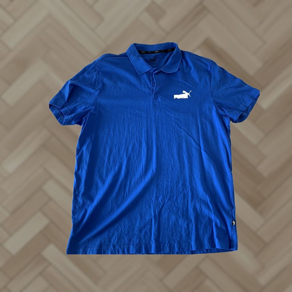 Puma Puma Polo Shirt Mens XL Short Sleeve Blue Solid Polo Shirt Mens XL Blue Puma Short Sleeve Polo Shirt Size US XL / EU 56 / 4 - 1 Thumbnail